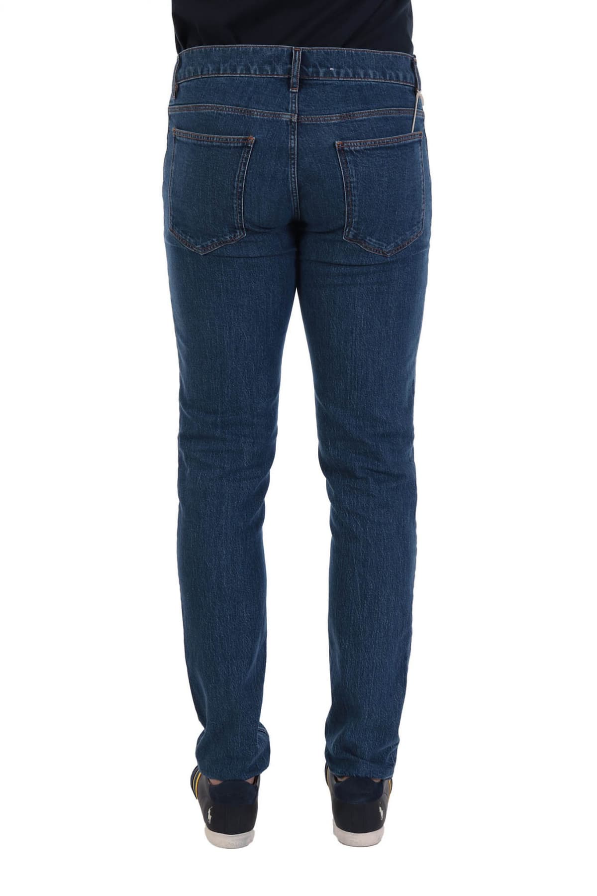 TRUSSARDI JEANS ΠΑΝΤΕΛΟΝΙ JEANS 370 CLOSE SLIM TAPERED FIT ΜΠΛΕ