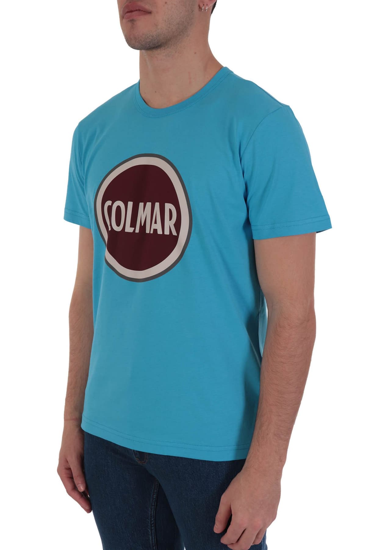 COLMAR T-SHIRT FRIDA REGULAR FIT BIG LOGO ΣΙΕΛ