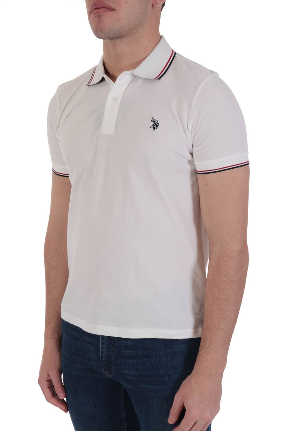 U.S. POLO ASSN POLO LORN LOGO ΛΕΥΚΟ