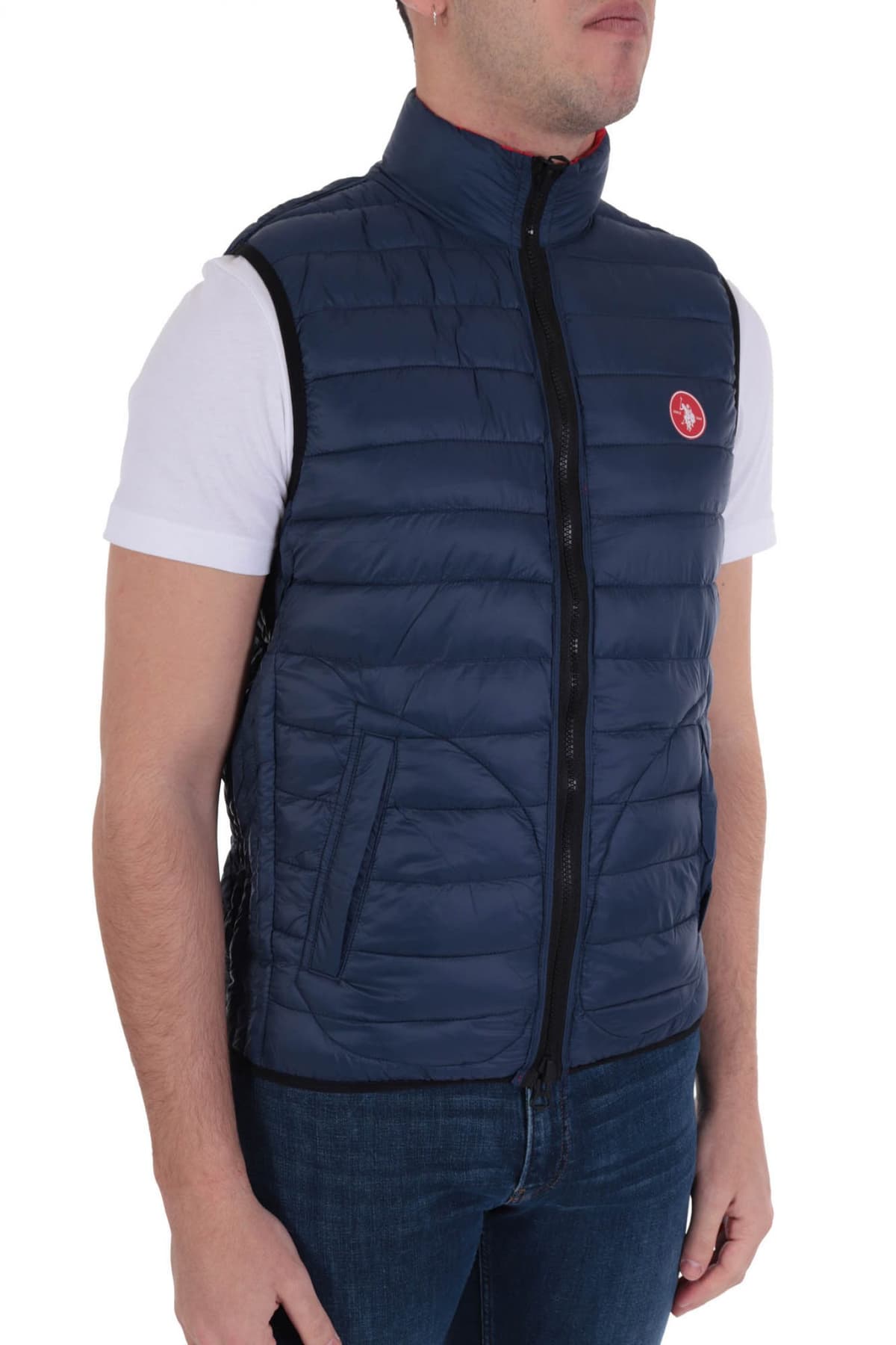 U.S. POLO ASSN ΜΠΟΥΦΑΝ ΑΜΑΝΙΚΟ REVERSIBLE CODY ΚΟΚΚΙΝΟ-ΜΠΛΕ