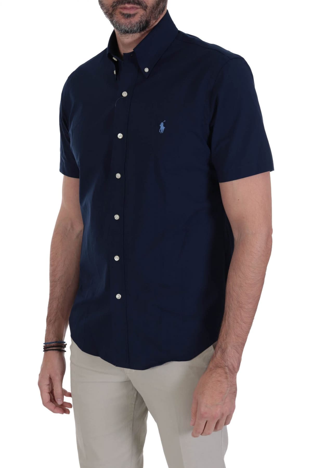 RALPH LAUREN ΠΟΥΚΑΜΙΣΟ BUTTON DOWN CUSTOM FIT ΜΠΛΕ