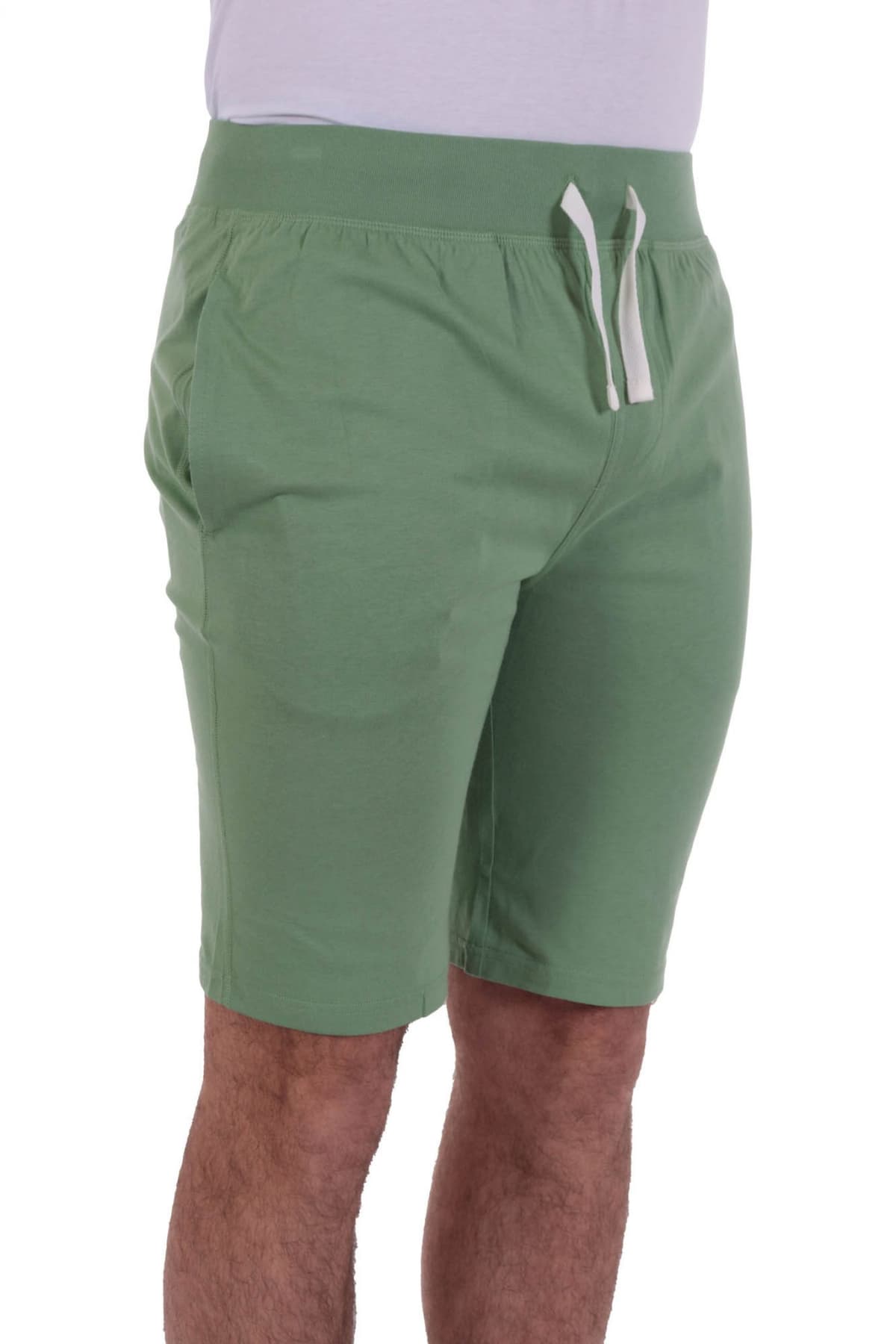 RALPH LAUREN ΒΕΡΜΟΥΔΑ SLIM SLEEP BOTTOM LOGO ΠΡΑΣΙΝΟ