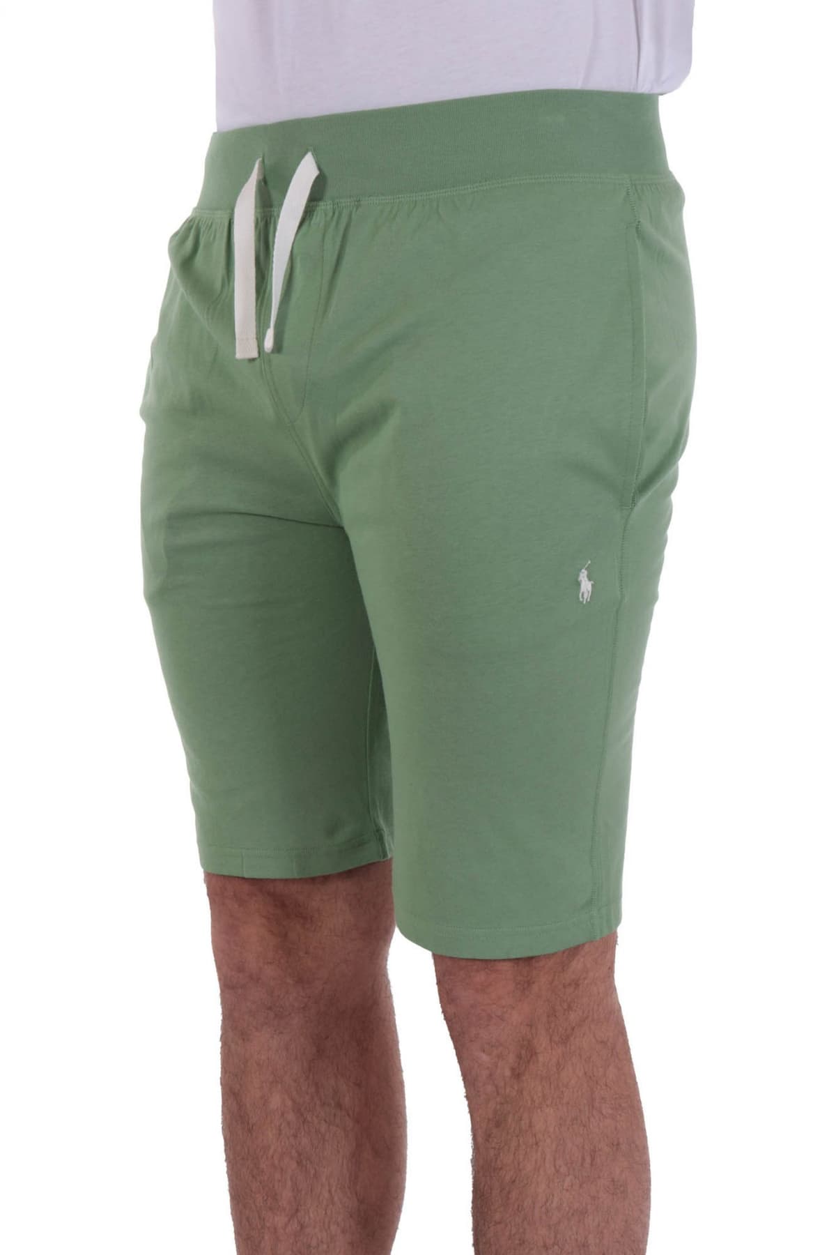 RALPH LAUREN ΒΕΡΜΟΥΔΑ SLIM SLEEP BOTTOM LOGO ΠΡΑΣΙΝΟ