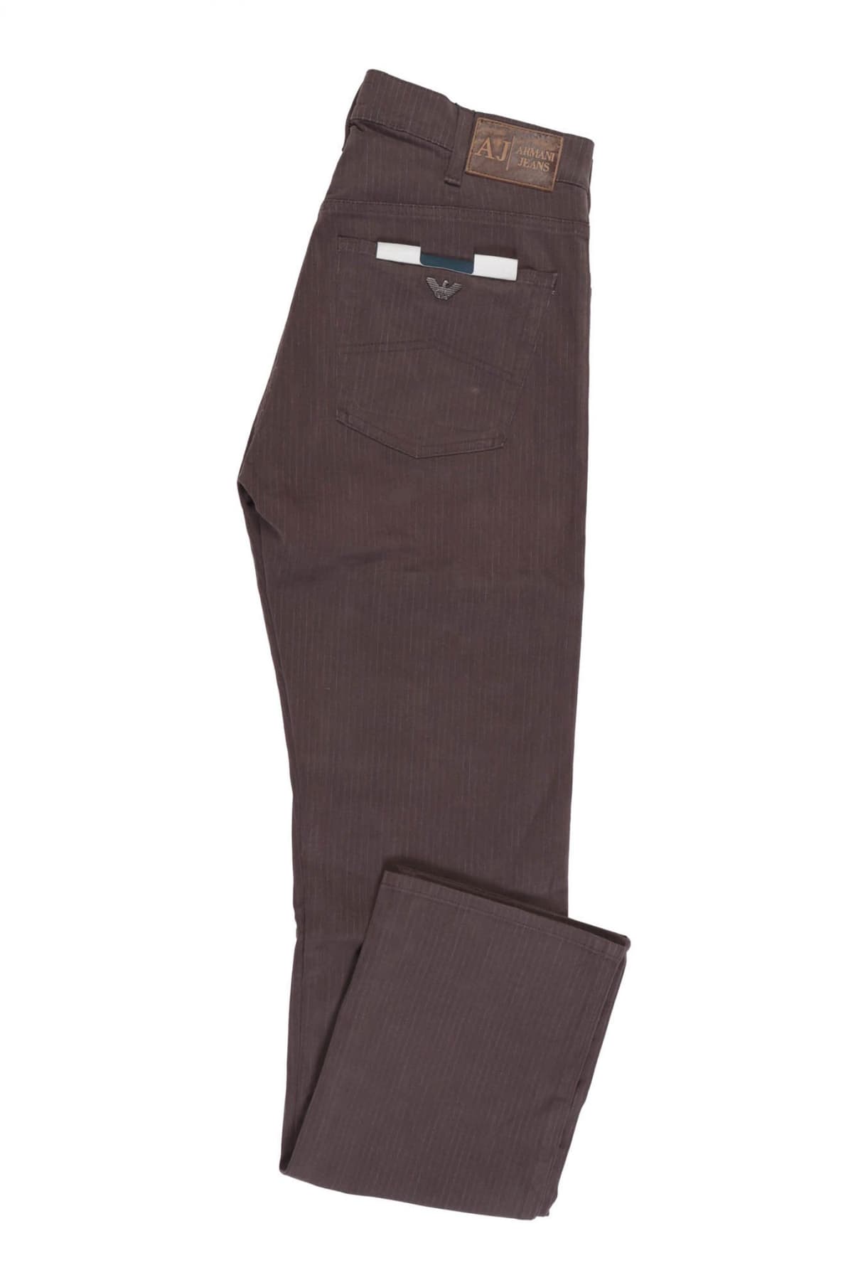 ARMANI JEANS ΠΑΝΤΕΛΟΝΙ J31 CLASSIC WAIST REGULAR STRAIGHT LEG ΡΙΓΕ ΚΑΦΕ