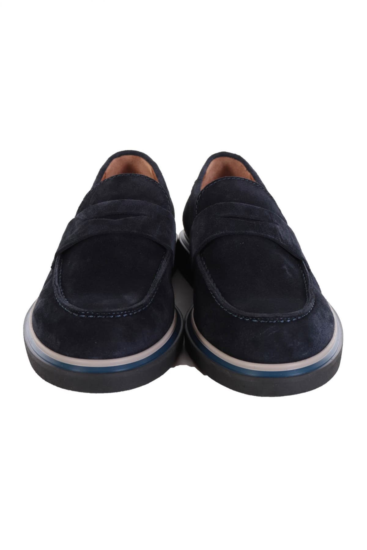 MARCO FERRETI ΠΑΠΟΥΤΣΙΑ LOAFER SUEDE VELVEX ΜΠΛΕ