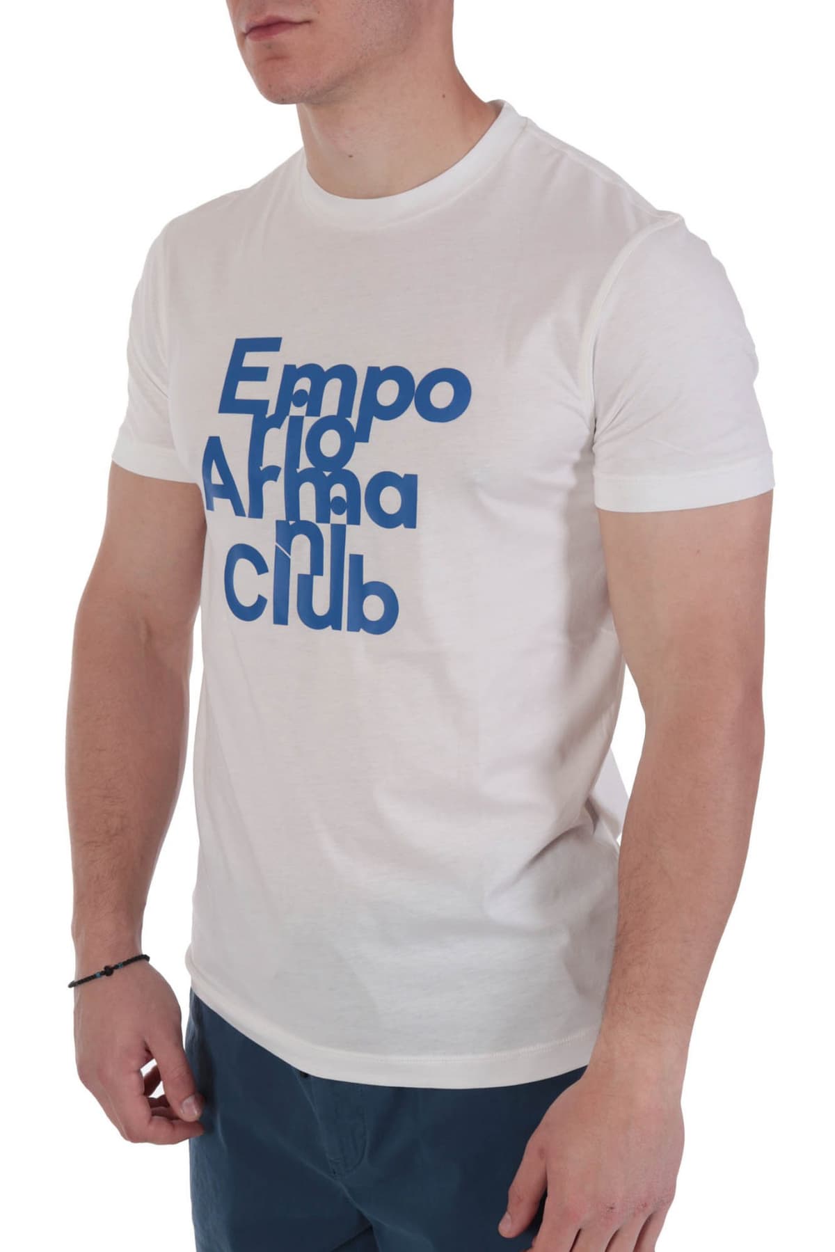 EMPORIO ARMANI T-SHIRT LOGO ΛΕΥΚΟ