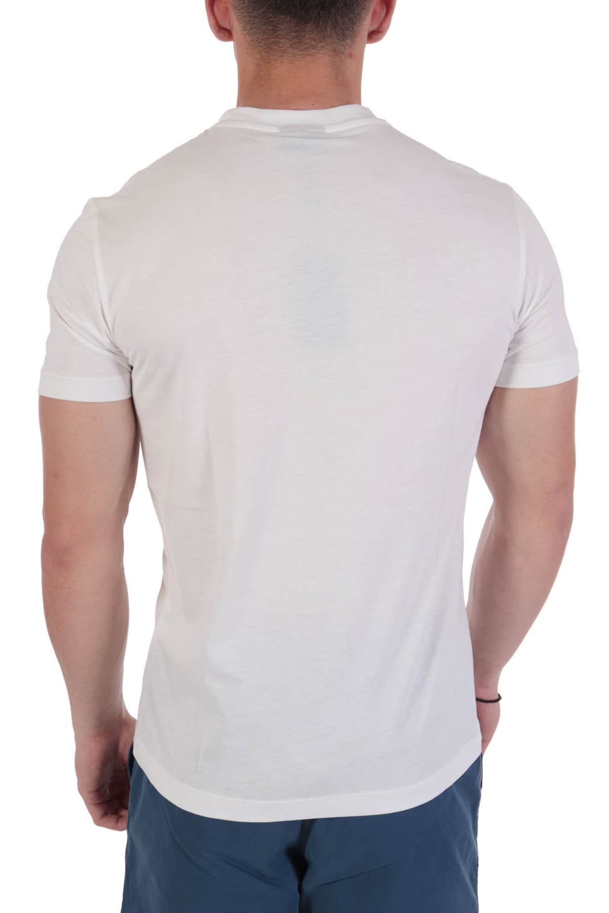 EMPORIO ARMANI T-SHIRT LOGO ΛΕΥΚΟ