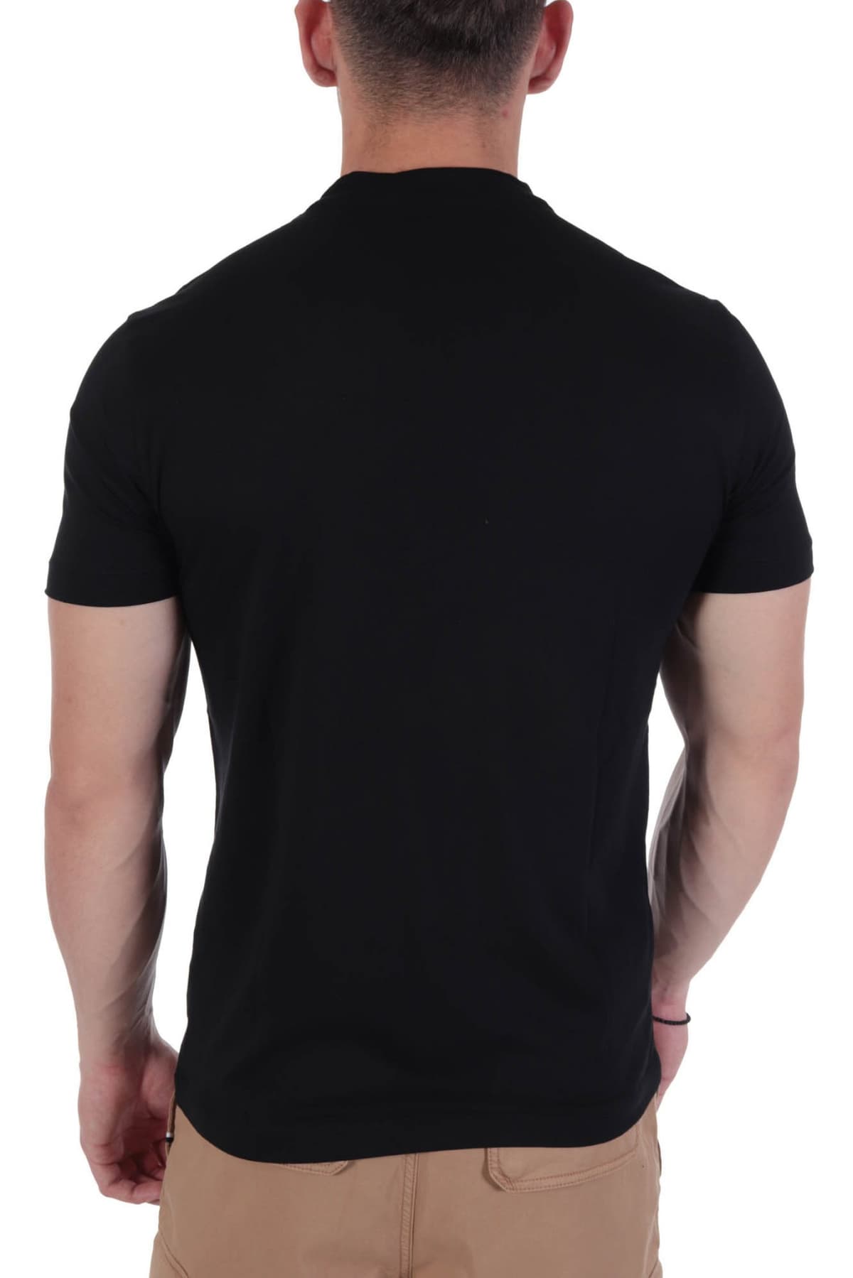 EMPORIO ARMANI T-SHIRT LOGO ΜΑΥΡΟ