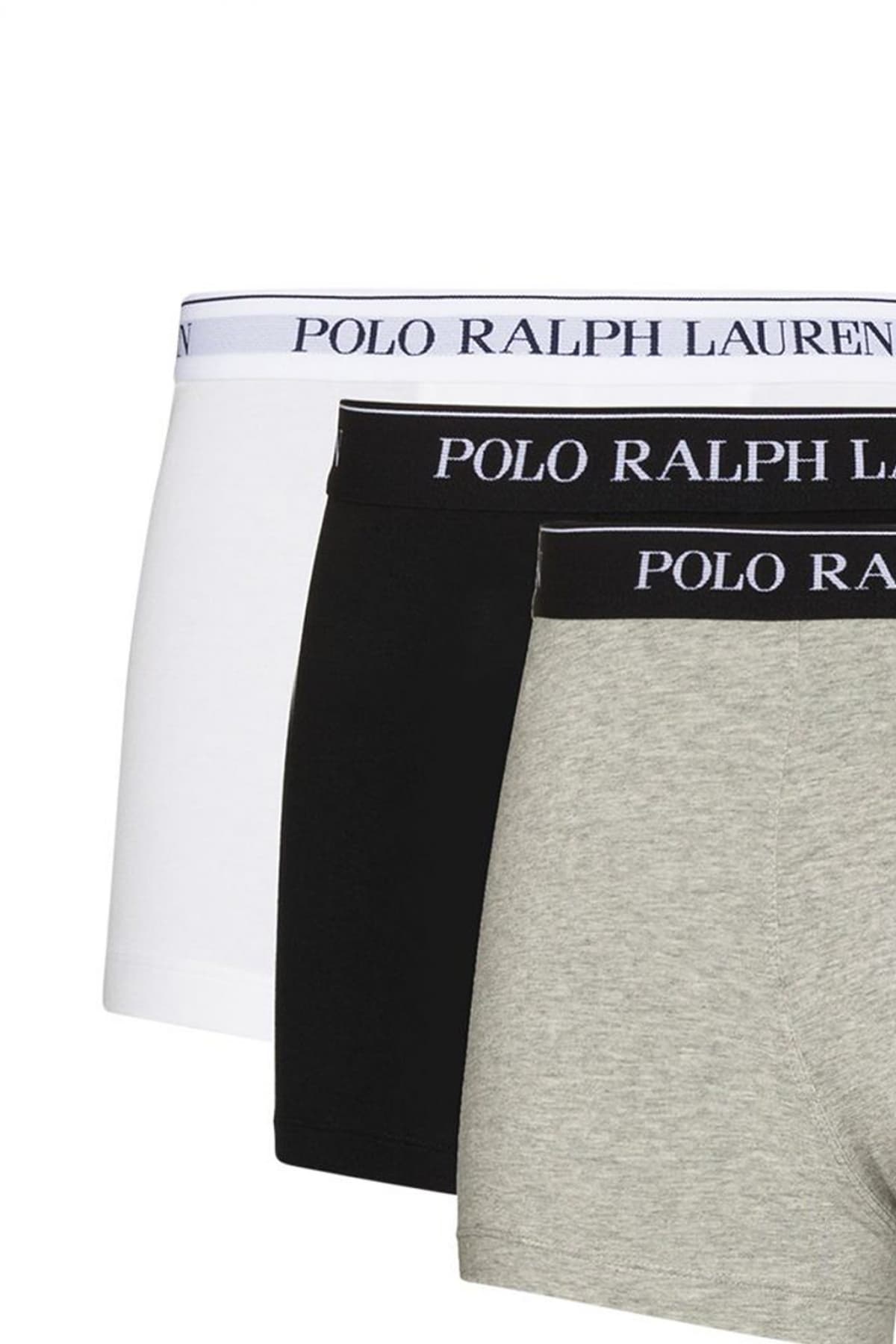 RALPH LAUREN UNDERWEAR ΕΣΩΡΟΥΧΟ ΣΕΤ 3PACK STRETCH COTTON TRUNK ΜΑΥΡΟ-ΛΕΥΚΟ-ΓΚΡΙ