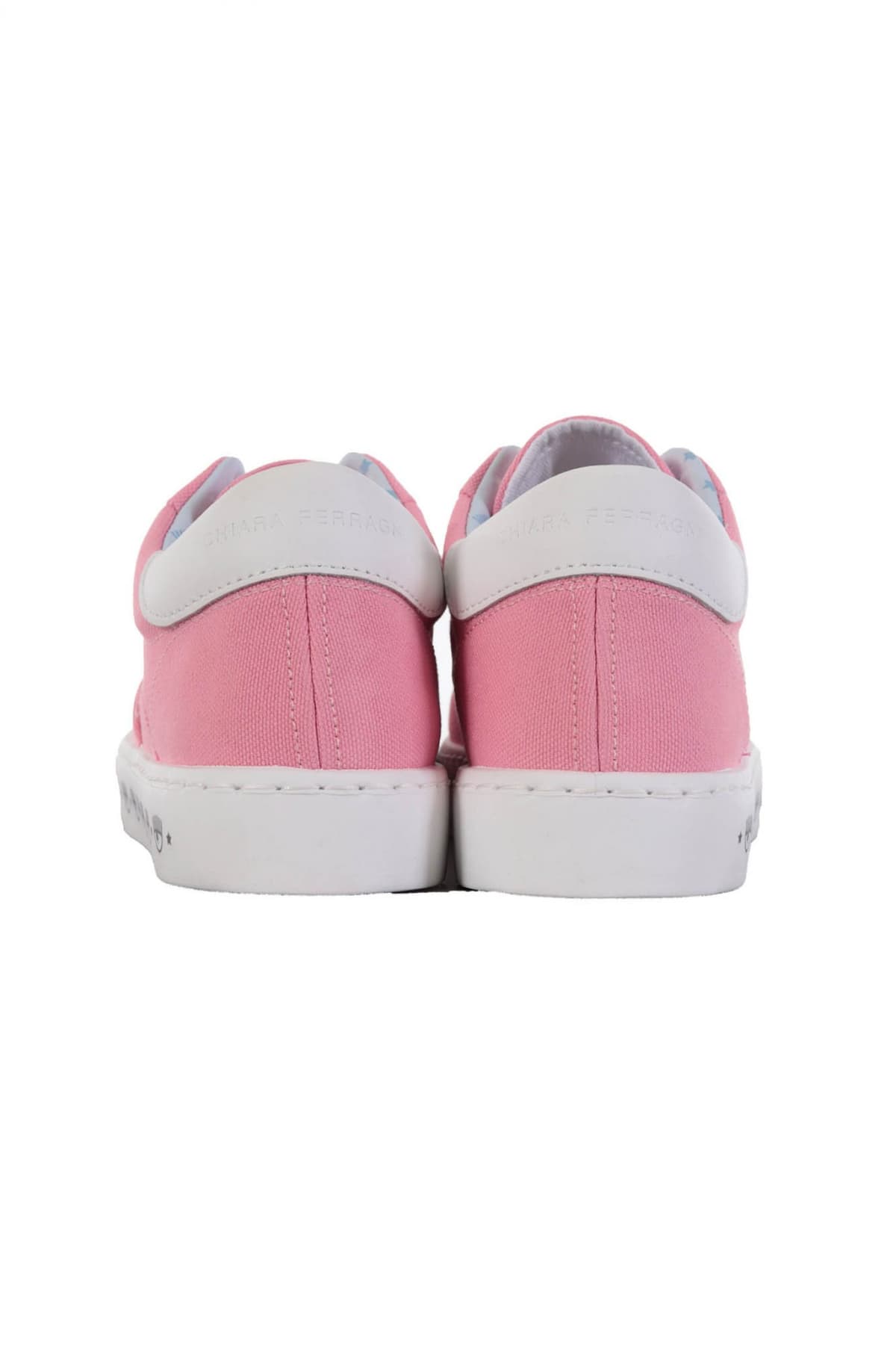 CHIARA FERRAGNI ΠΑΠΟΥΤΣΙΑ SNEAKERS LACE UP CANVAS ΡΟΖ