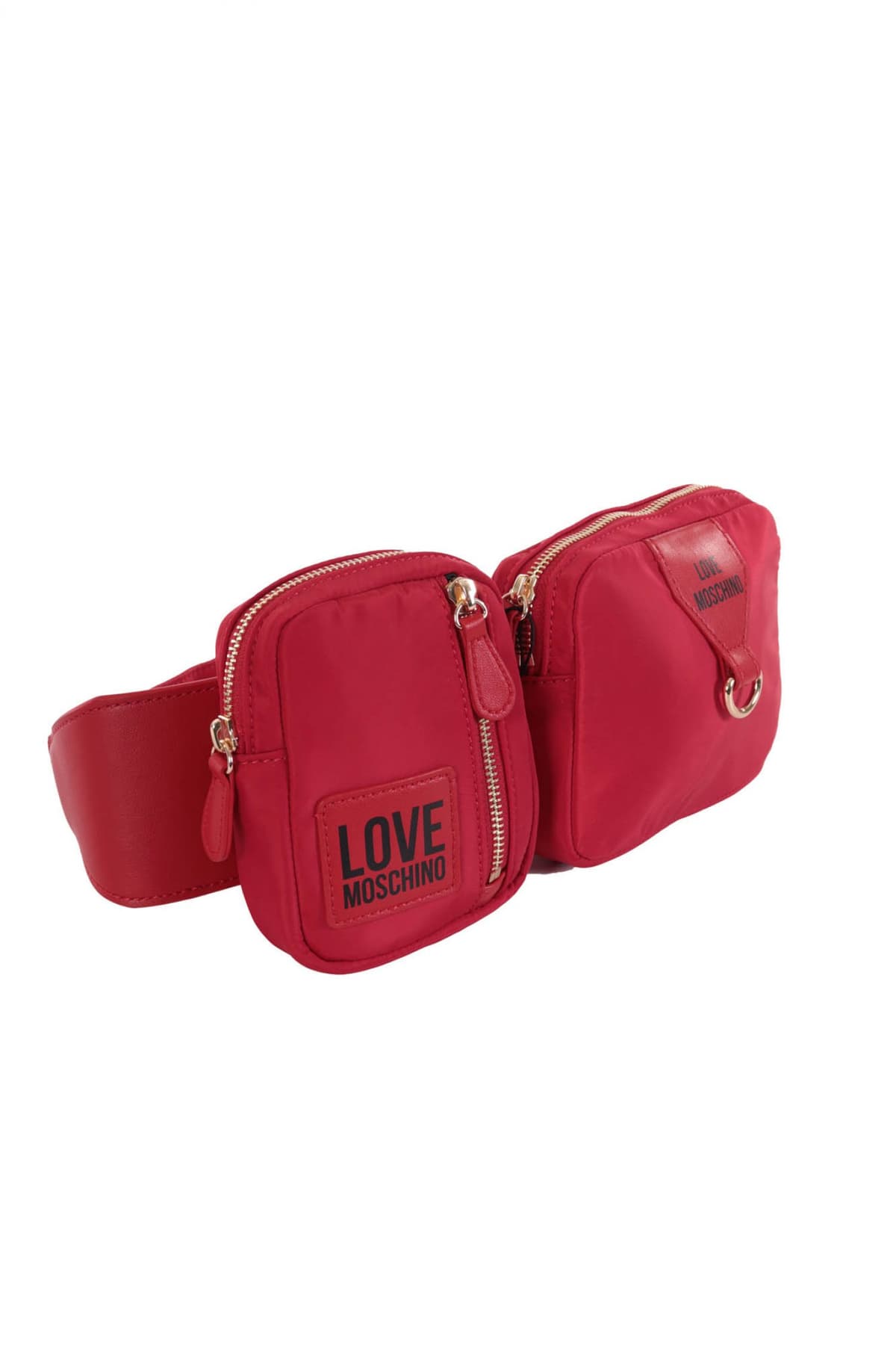 LOVE MOSCHINO ΤΣΑΝΤΑ ΜΕΣΗΣ MULTI POCKETS ΚΟΚΚΙΝΟ