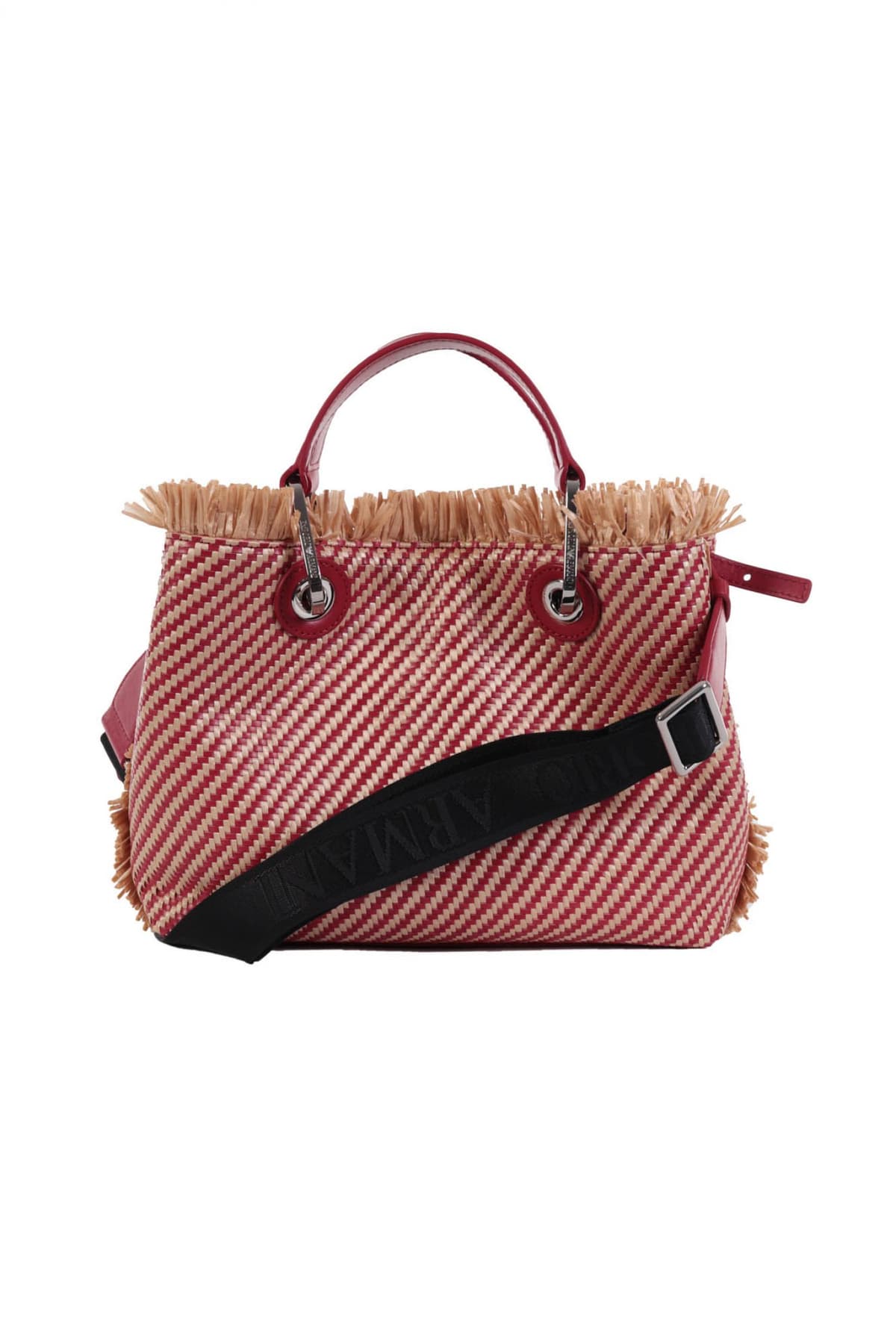 EMPORIO ARMANI ΤΣΑΝΤΑ SHOPPING BAG PVC/PLASTIC ΛΟΓΟΤΥΠΟ ΙΜΑΝΤΑΣ ΞΕΦΤΙΑ ΚΟΚΚΙΝΟ