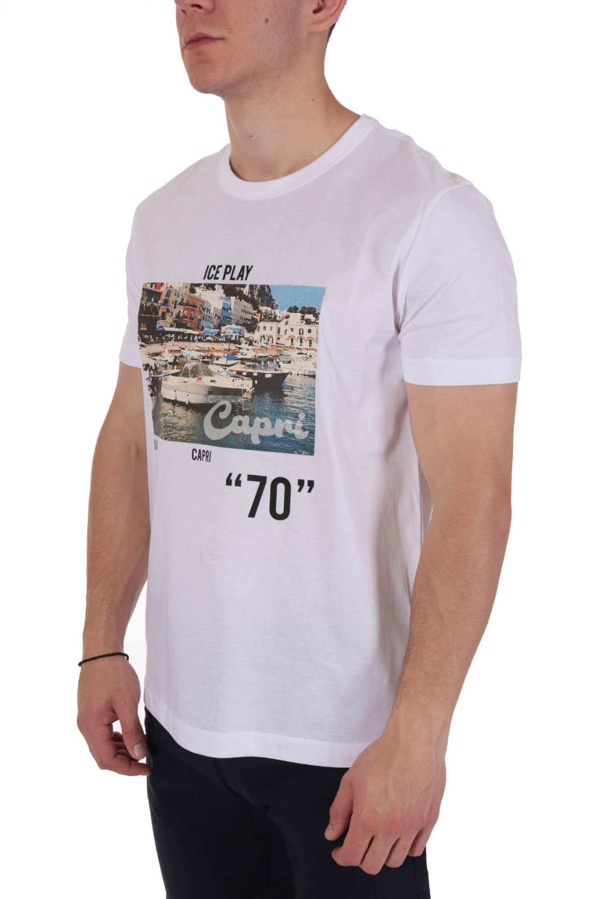 Men's T-Shirts Ice Play White