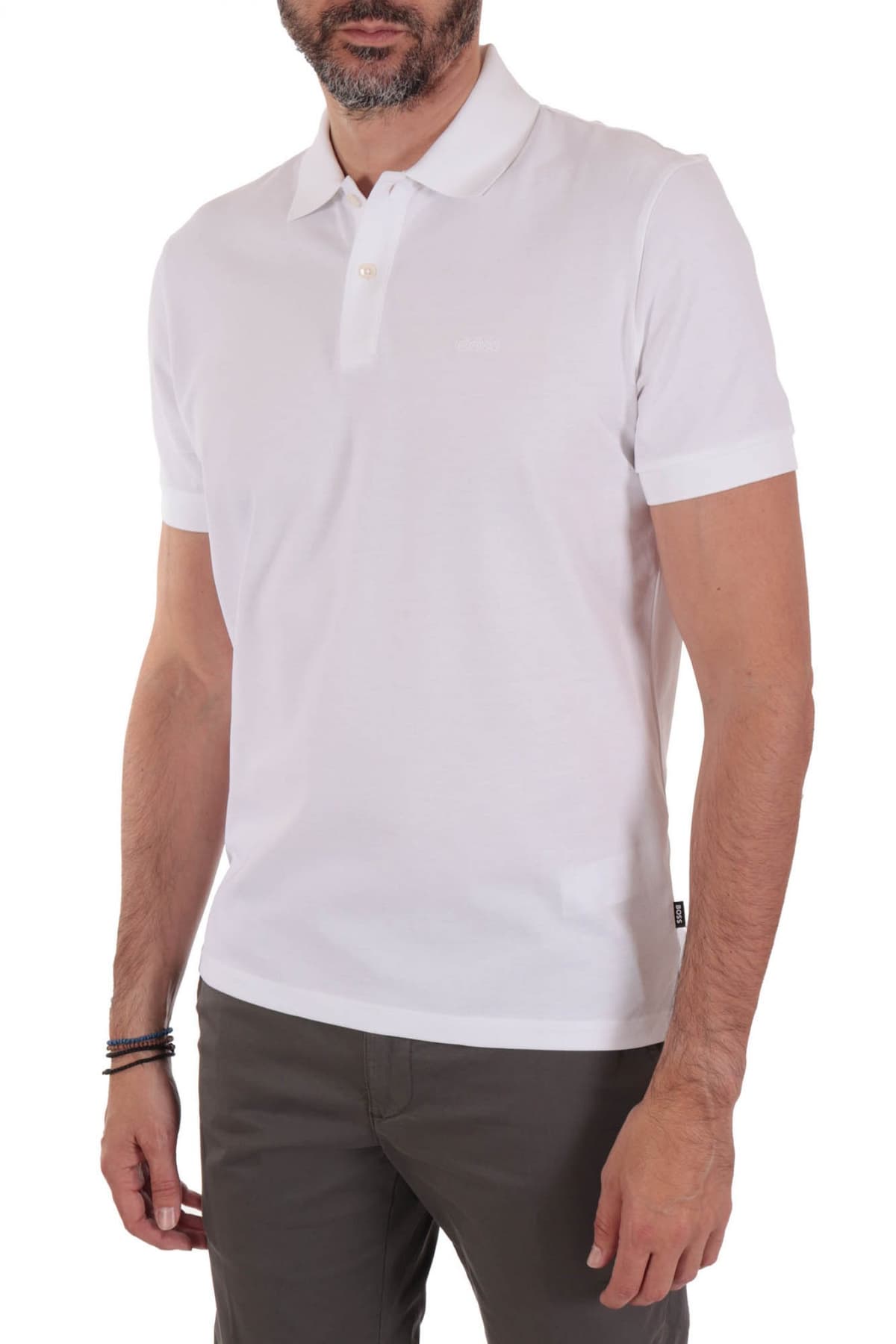 BOSS POLO PALLAS ΛΕΥΚΟ