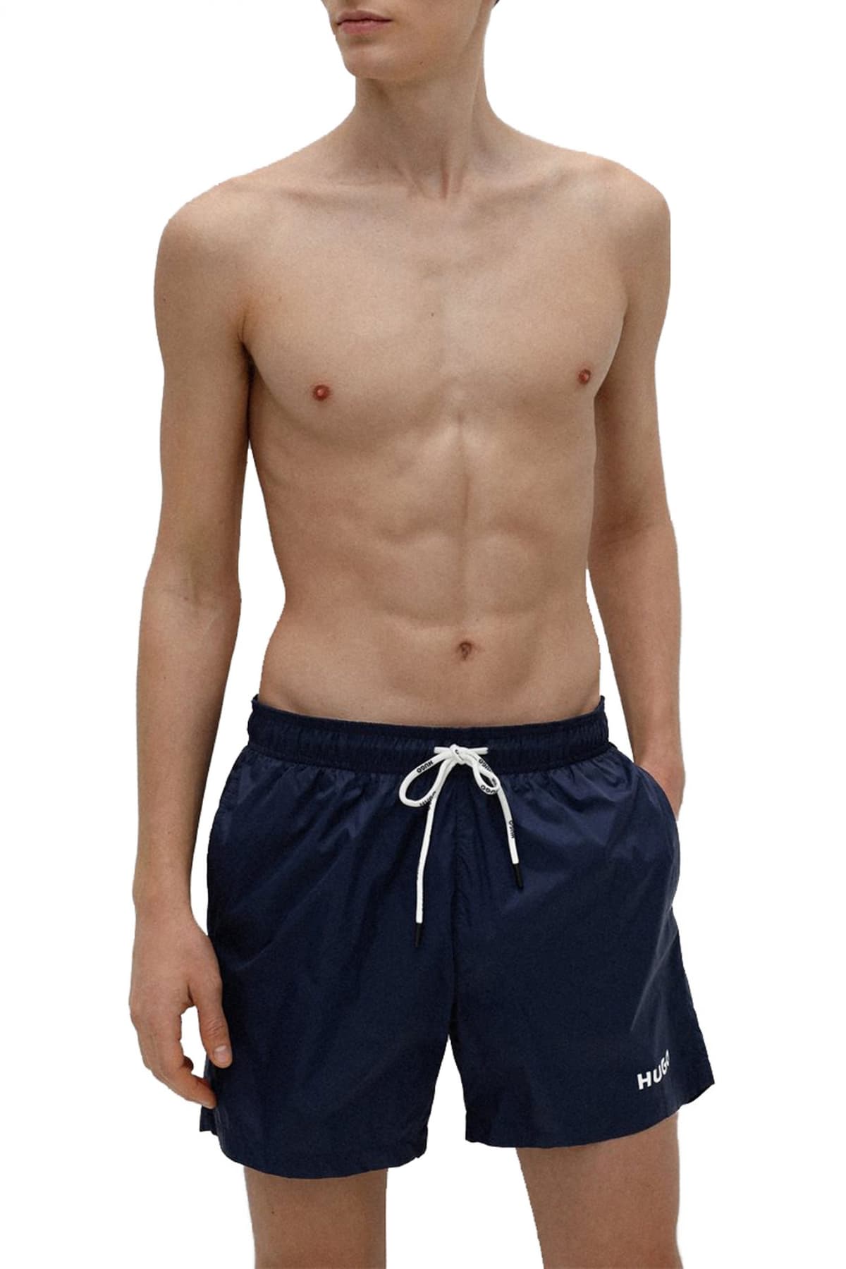 HUGO ΜΑΓΙΩ HAITI ΣΚΟΥΡΟ LOGO ΜΠΛΕ