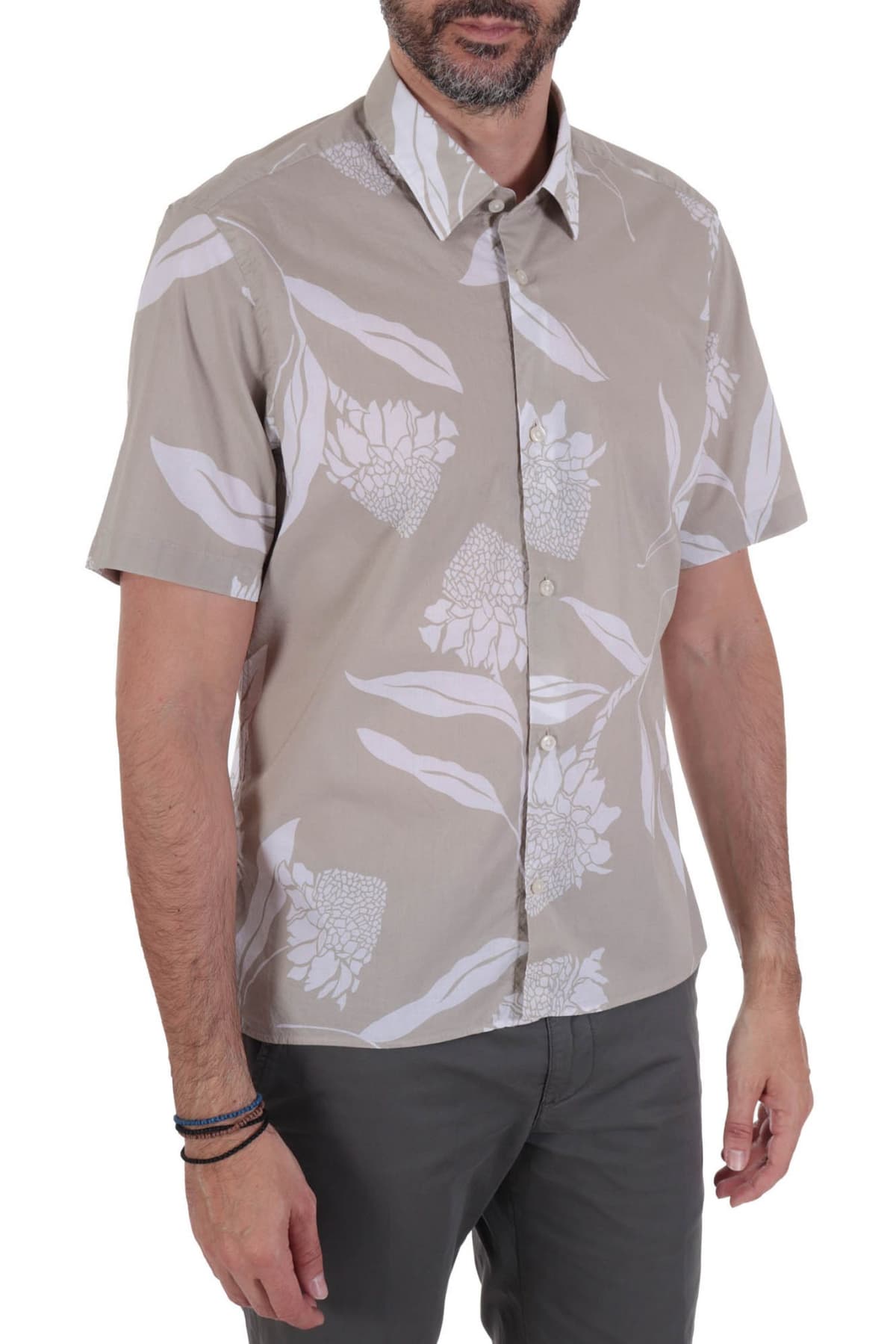 BOSS ΠΟΥΚΑΜΙΣΟ LUKKA_F REGULAR FIT ΜΠΕΖ