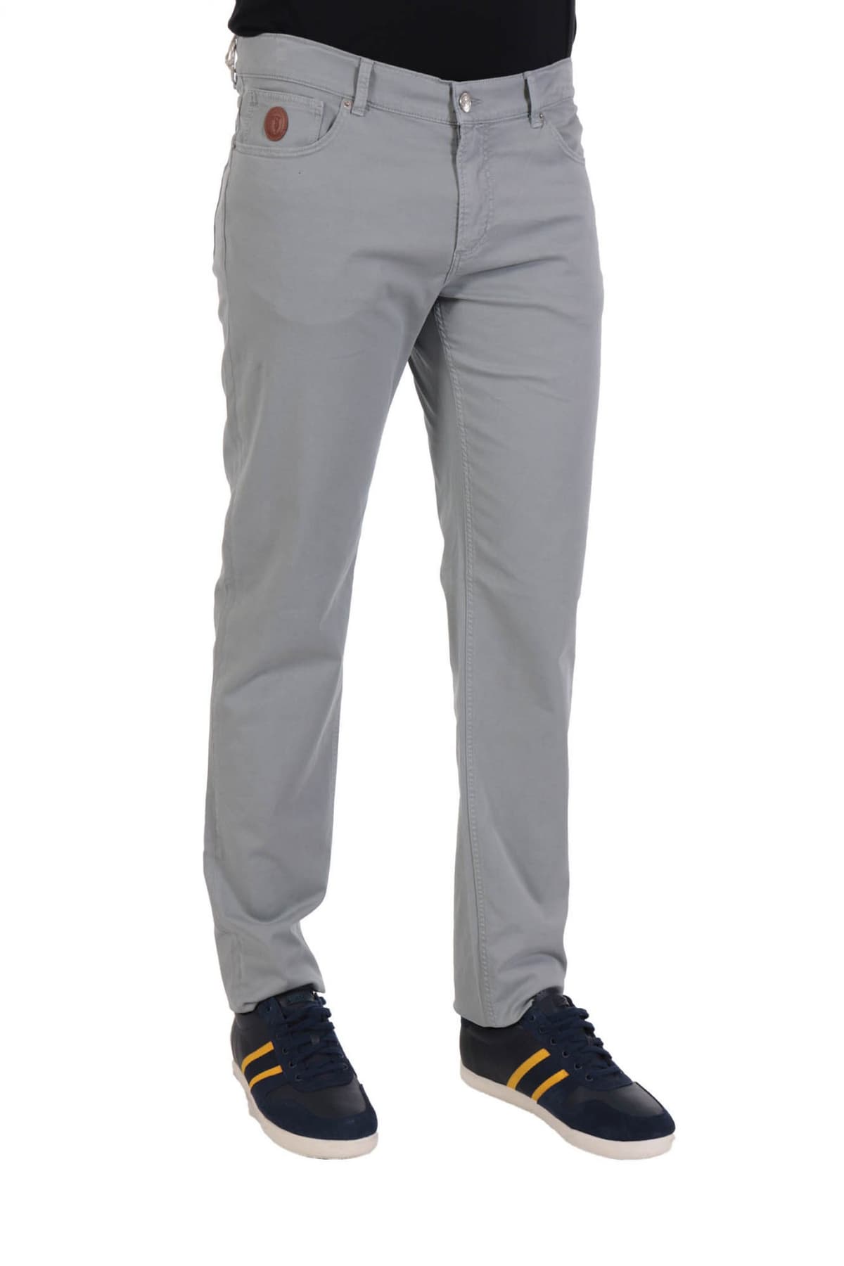 TRUSSARDI ΠΑΝΤΕΛΟΝΙ 5ΤΣΕΠΟ 370 CLOSE SLIM TAPERED FIT ΓΚΡΙ