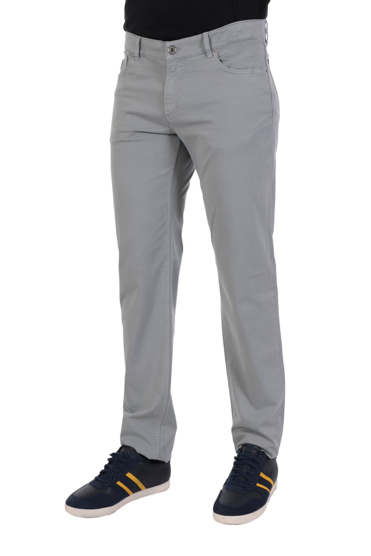 TRUSSARDI ΠΑΝΤΕΛΟΝΙ 5ΤΣΕΠΟ 370 CLOSE SLIM TAPERED FIT ΓΚΡΙ