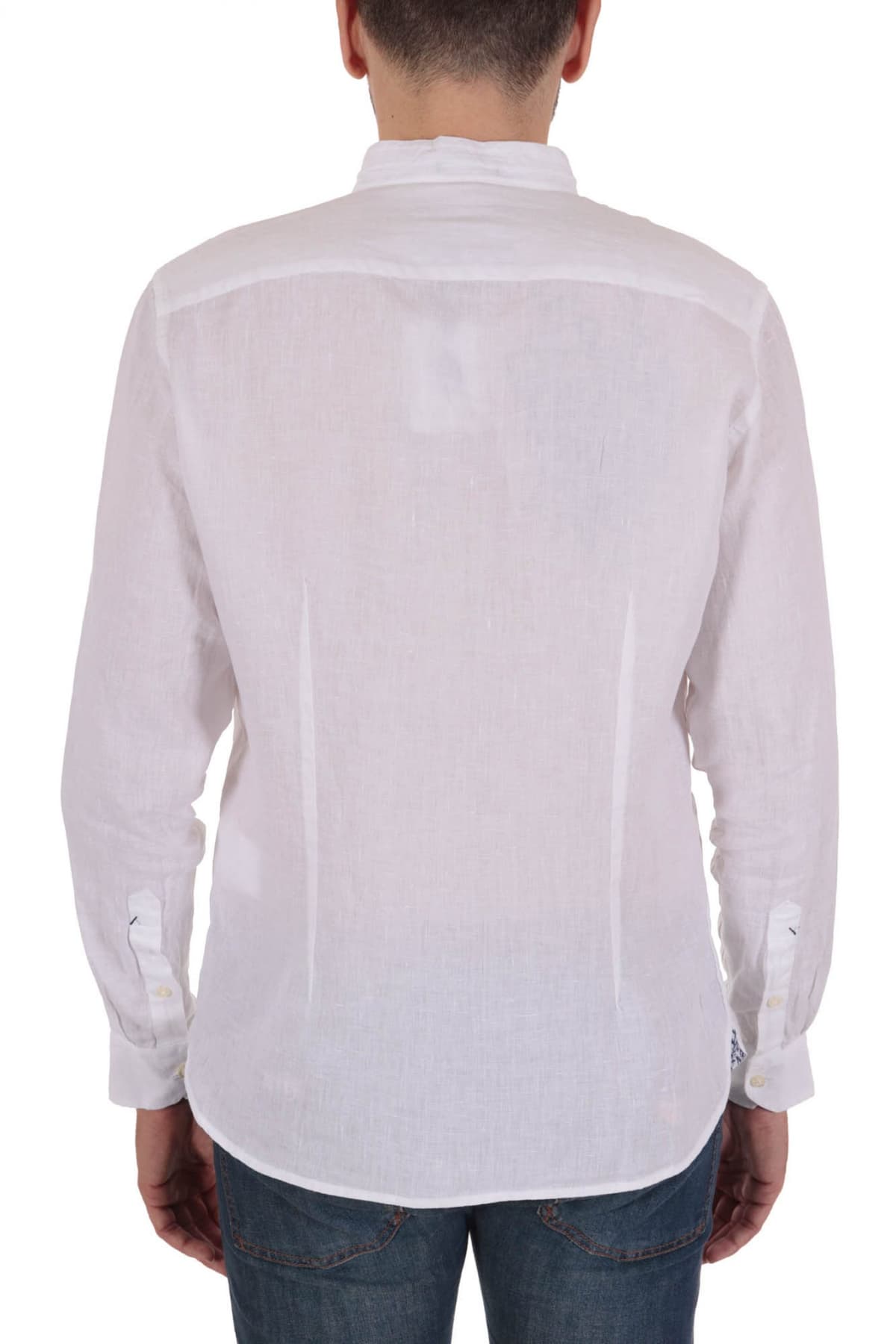 U.S. POLO ASSN ΠΟΥΚΑΜΙΣΟ ΛΙΝΟ ΜΑΟ ADAM LOGO ΛΕΥΚΟ