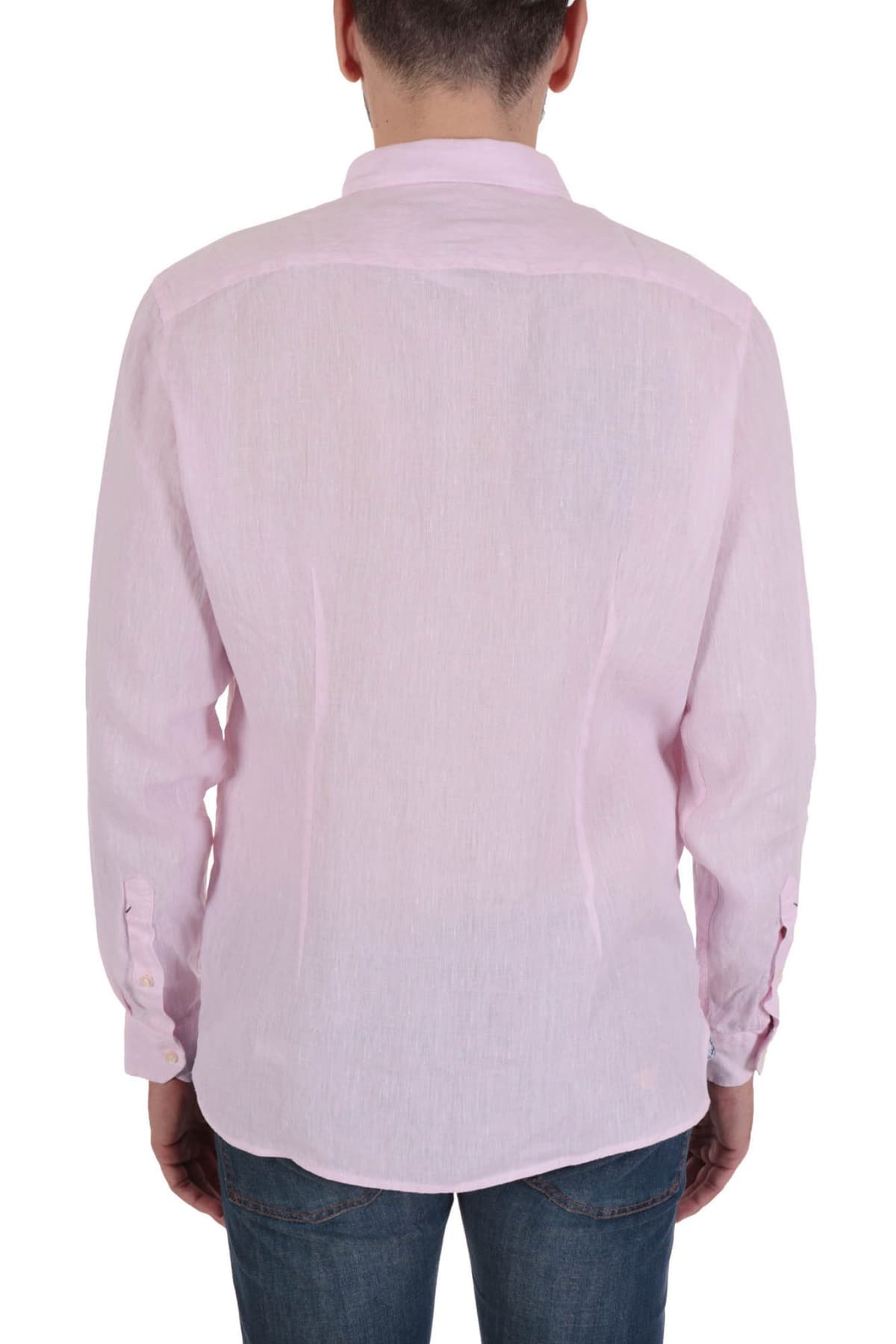 U.S. POLO ASSN ΠΟΥΚΑΜΙΣΟ ΛΙΝΟ SLIM FIT ΡΟΖ