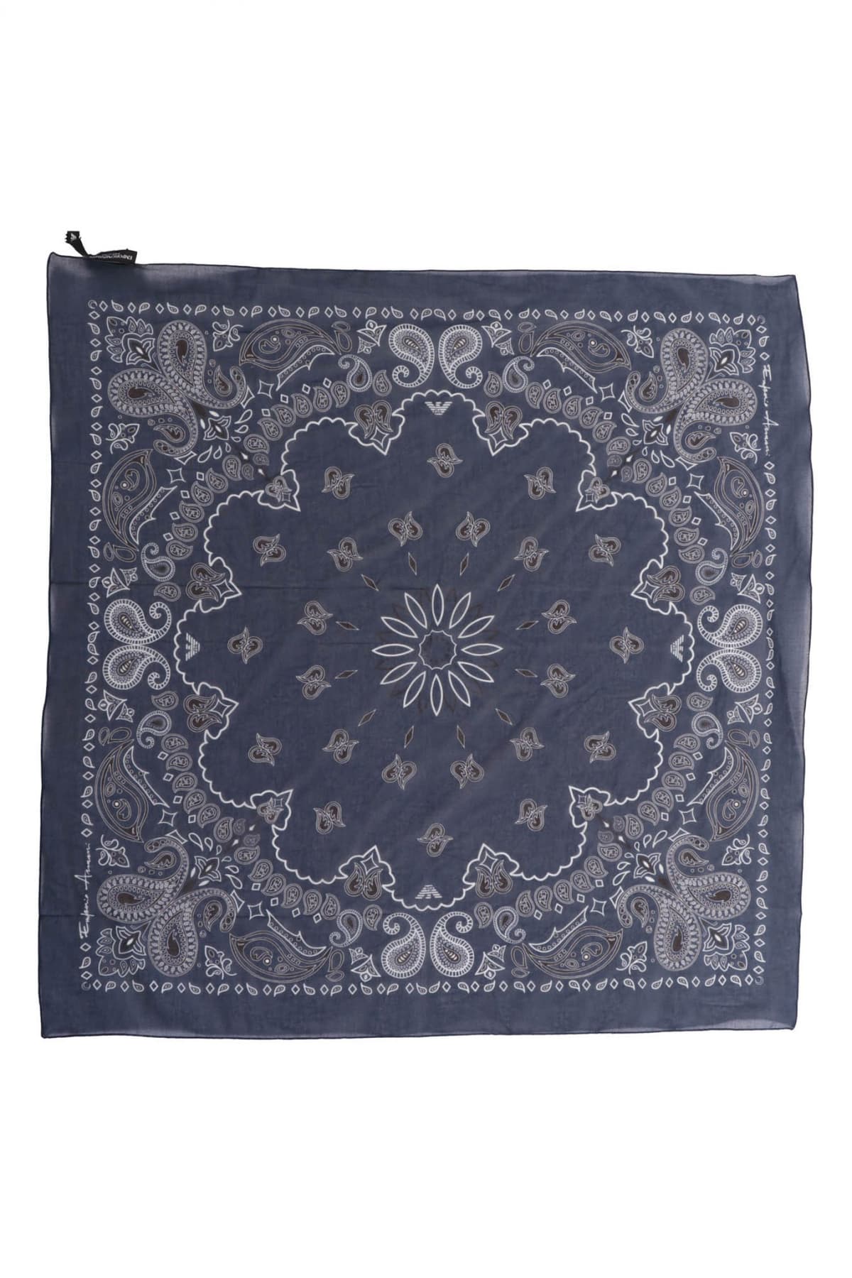 EMPORIO ARMANI ΦΟΥΛΑΡΙ WOMAN WOVEN FOULARD ΛΑΧΟΥΡΙΑ ΜΠΛΕ