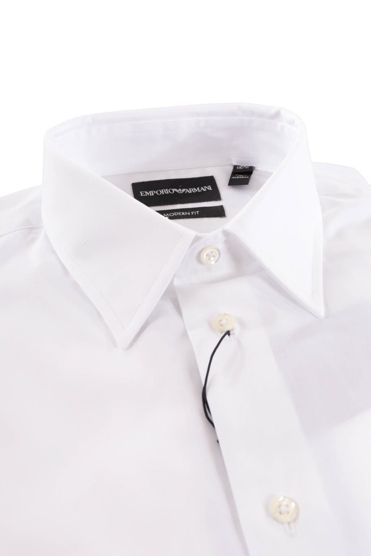 EMPORIO ARMANI ΠΟΥΚΑΜΙΣΟ MODERN FIT ΛΕΥΚΟ