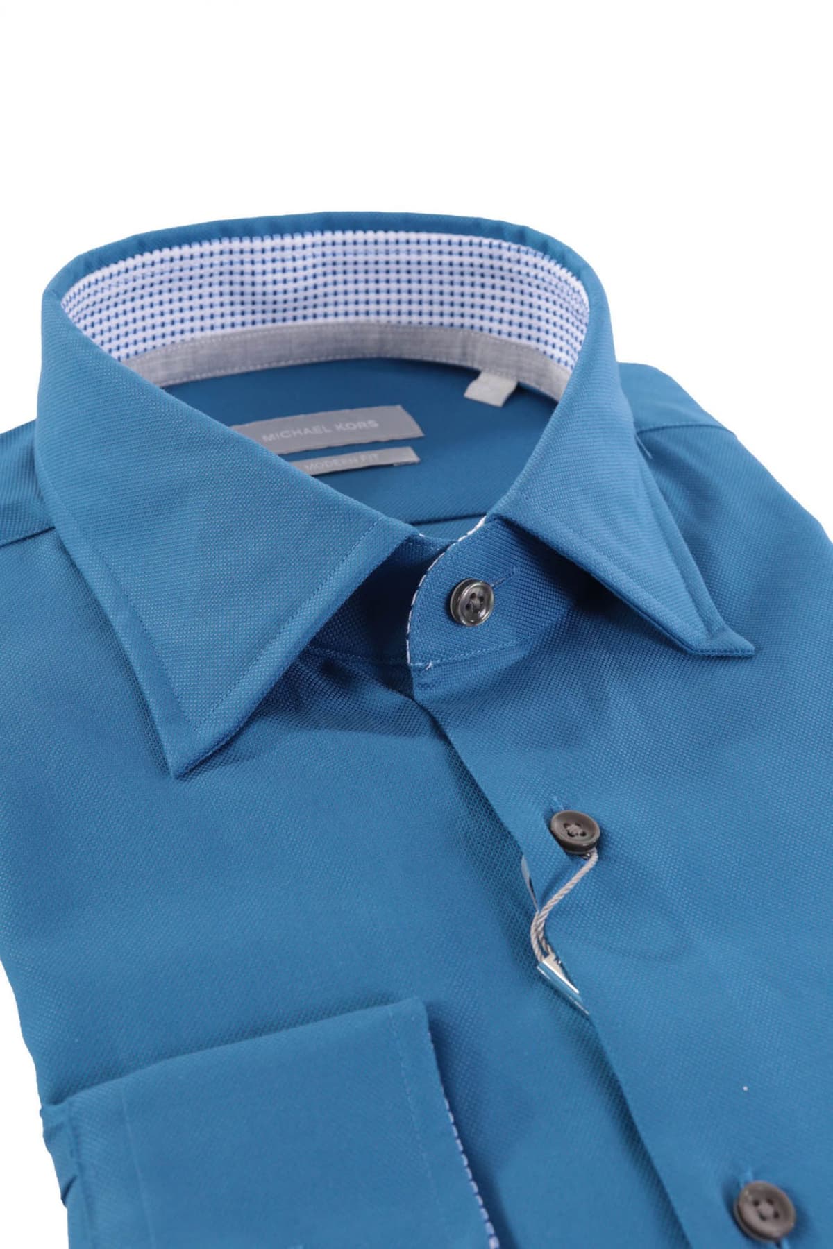 MICHAEL KORS ΠΟΥΚΑΜΙΣΟ 2PLY MODERN FIT ΡΟΥΑ ΜΠΛΕ