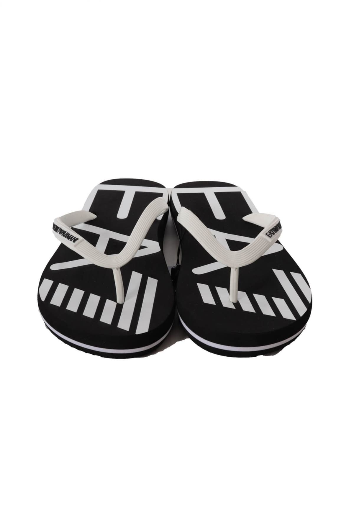 ARMANI 7 ΠΑΝΤΟΦΛΕΣ ΘΑΛΑΣΣΗΣ LOGO ΜΑΥΡΟ-ΛΕΥΚΟ