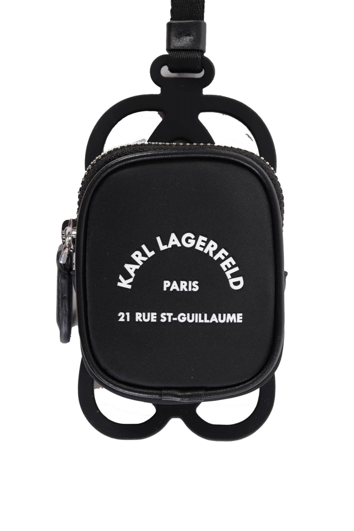 KARL LAGERFELD ΘΗΚΗ AIRPOD LOGO ΜΑΥΡΟ