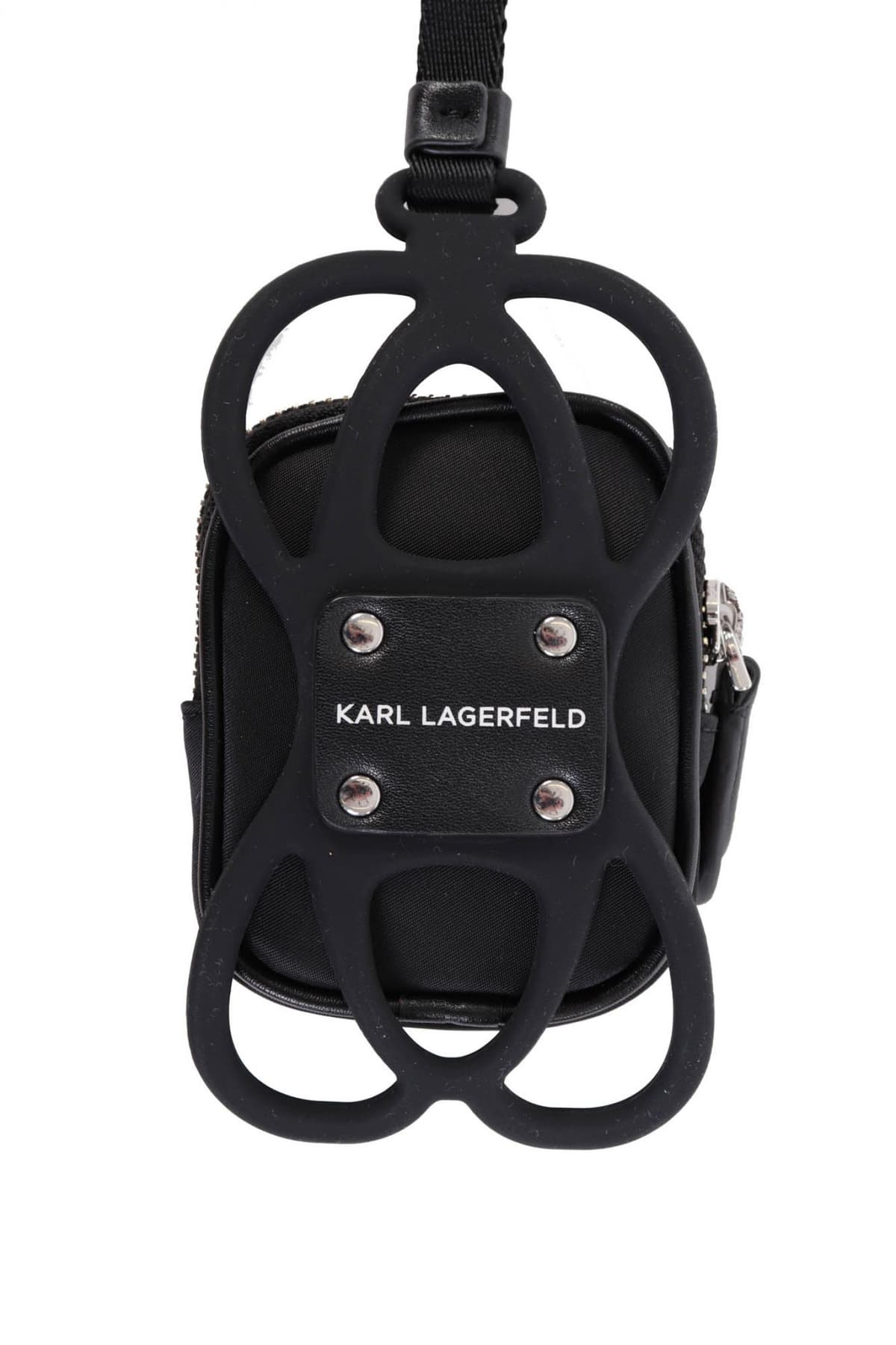 KARL LAGERFELD ΘΗΚΗ AIRPOD LOGO ΜΑΥΡΟ