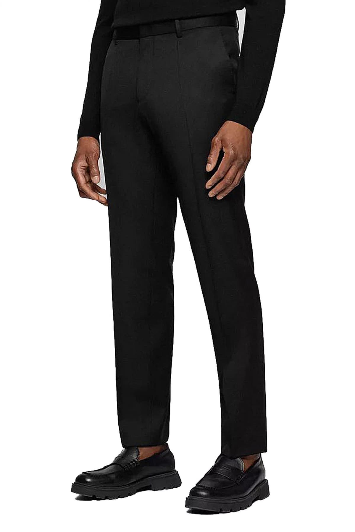 BOSS ΠΑΝΤΕΛΟΝΙ ΚΟΣΤΟΥΜΙΟΥ SLIM FIT HUGE-GENIUS-B1 ΜΑΥΡΟ