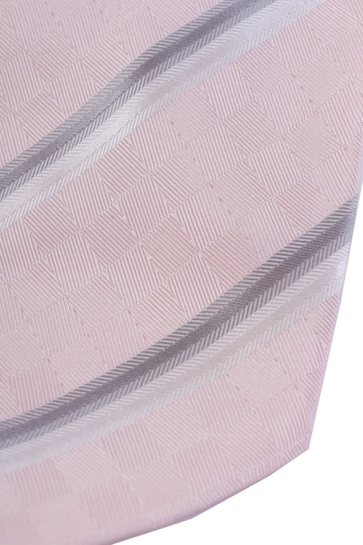 GIORGIO ARMANI ΓΡΑΒΑΤΑ 9,5CM ΡΙΓΕ ΓΚΡΙ-ΡΟΖ