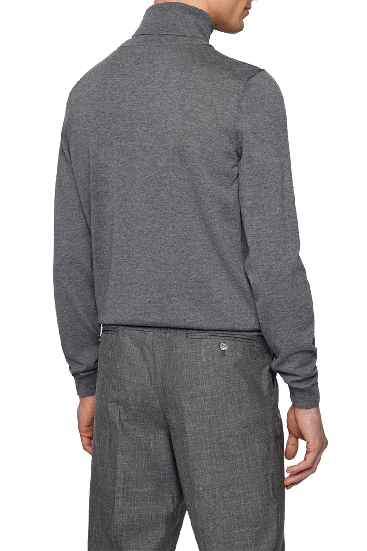 BOSS ΠΛΕΚΤΟ TURTLENECK MUSSO-P ΓΚΡΙ