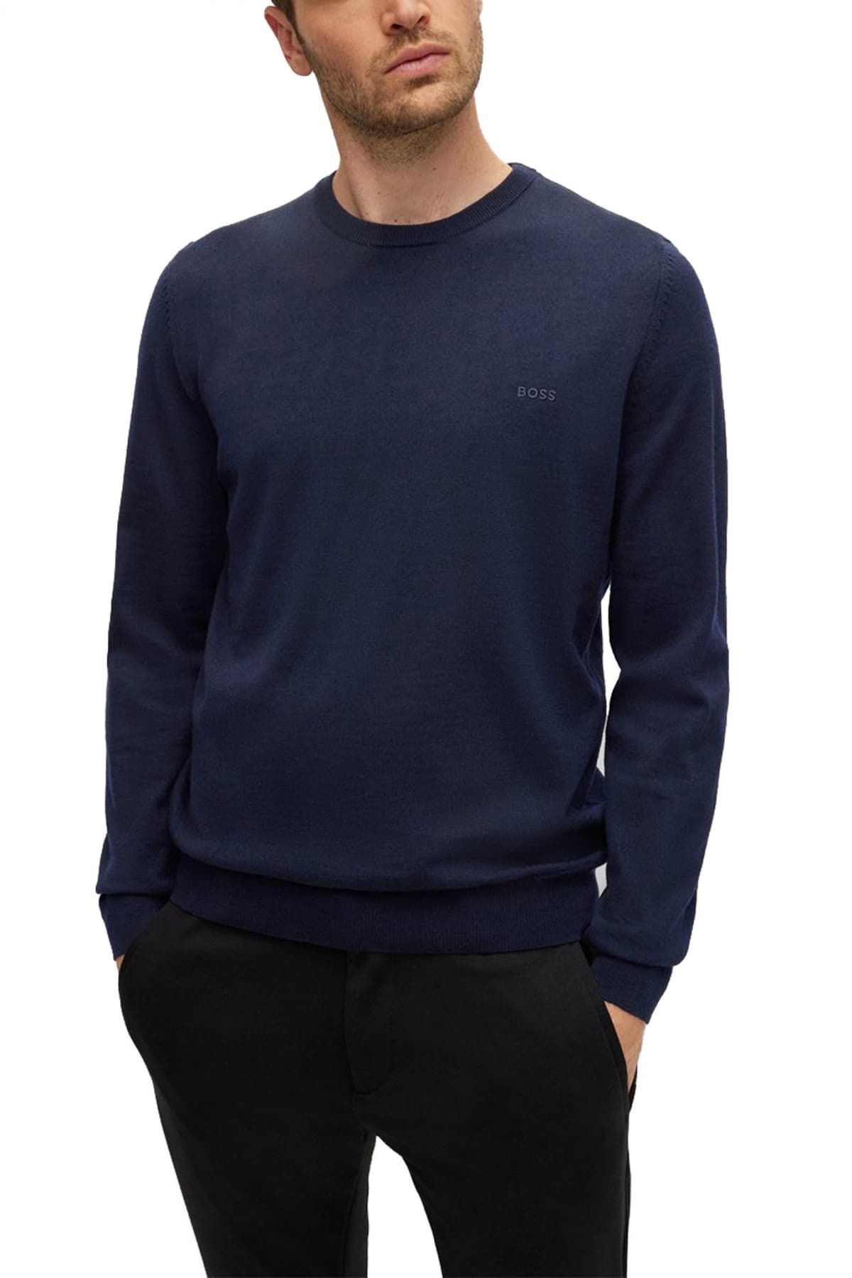 Men's Knitwear Boss Blue