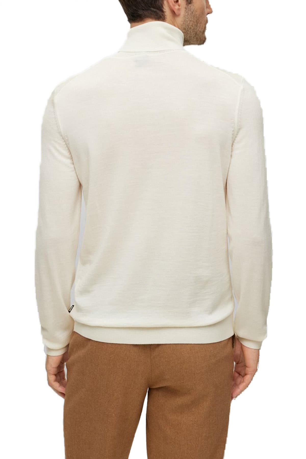 BOSS ΠΛΕΚΤΟ TURTLENECK MUSSO-P ΥΠΟΛΕΥΚΟ