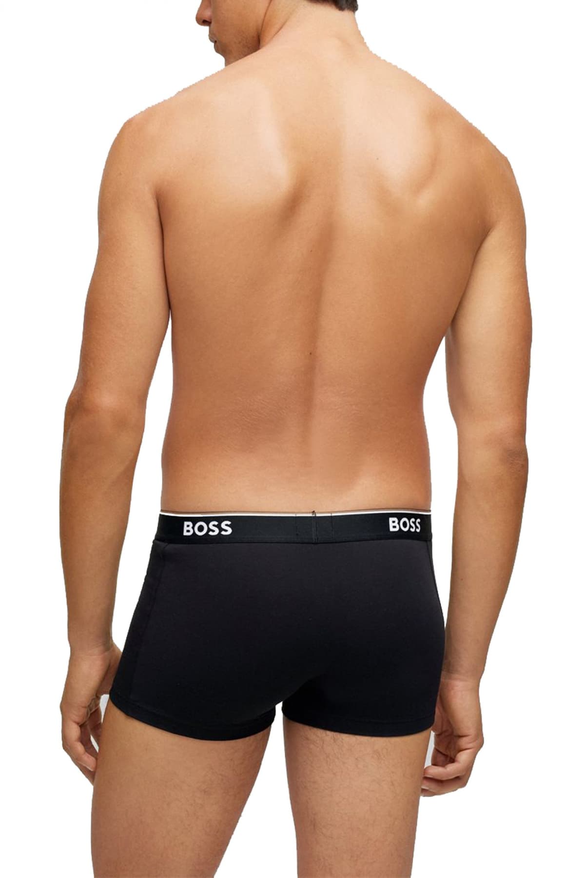 BOSS ΕΣΩΡΟΥΧΟ 3P POWER BOXER/TRUNK COTTON STRETCH ΜΑΥΡΟ