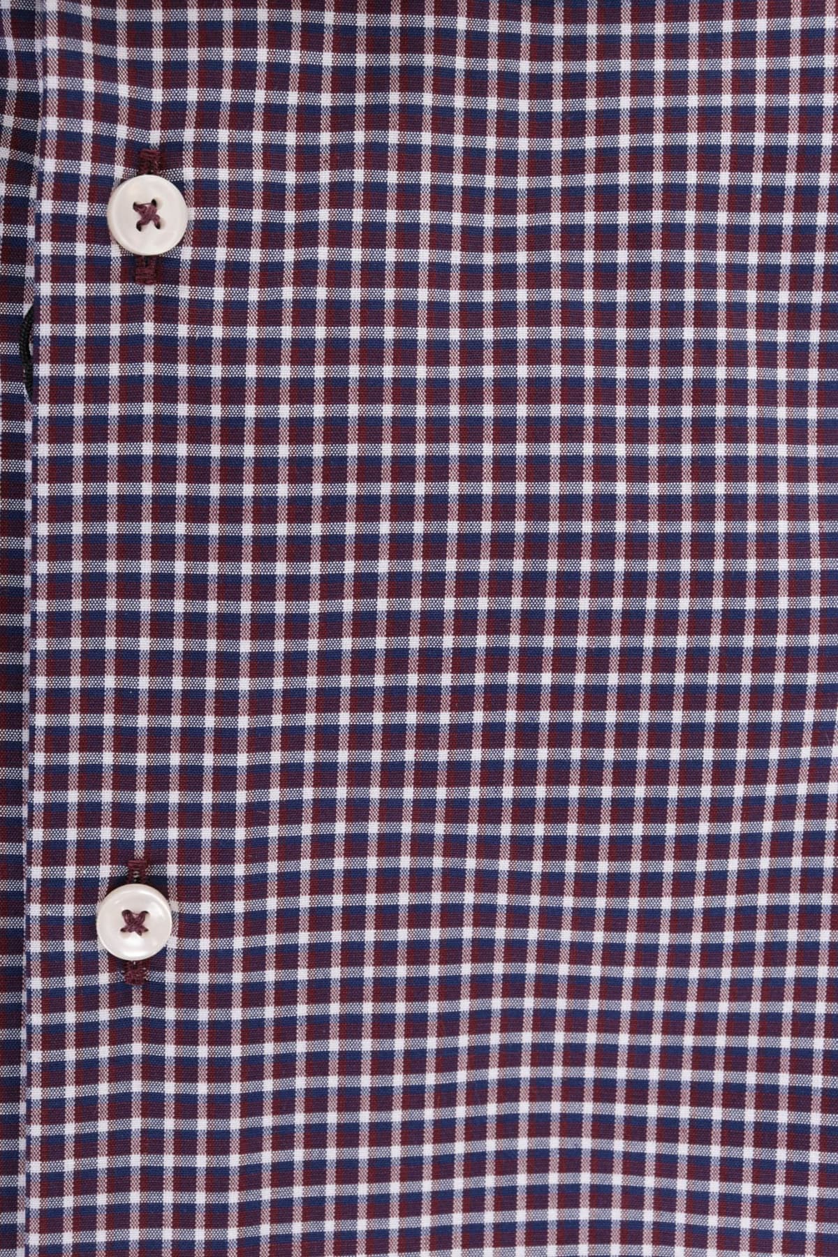 BOSS ΠΟΥΚΑΜΙΣΟ ΜΙΚΡΟΣΧΕΔΙΟ SLIM FIT EASY IRON STRETCH H-HANK-KENT-C1-214 ΜΠΟΡΝΤΩ