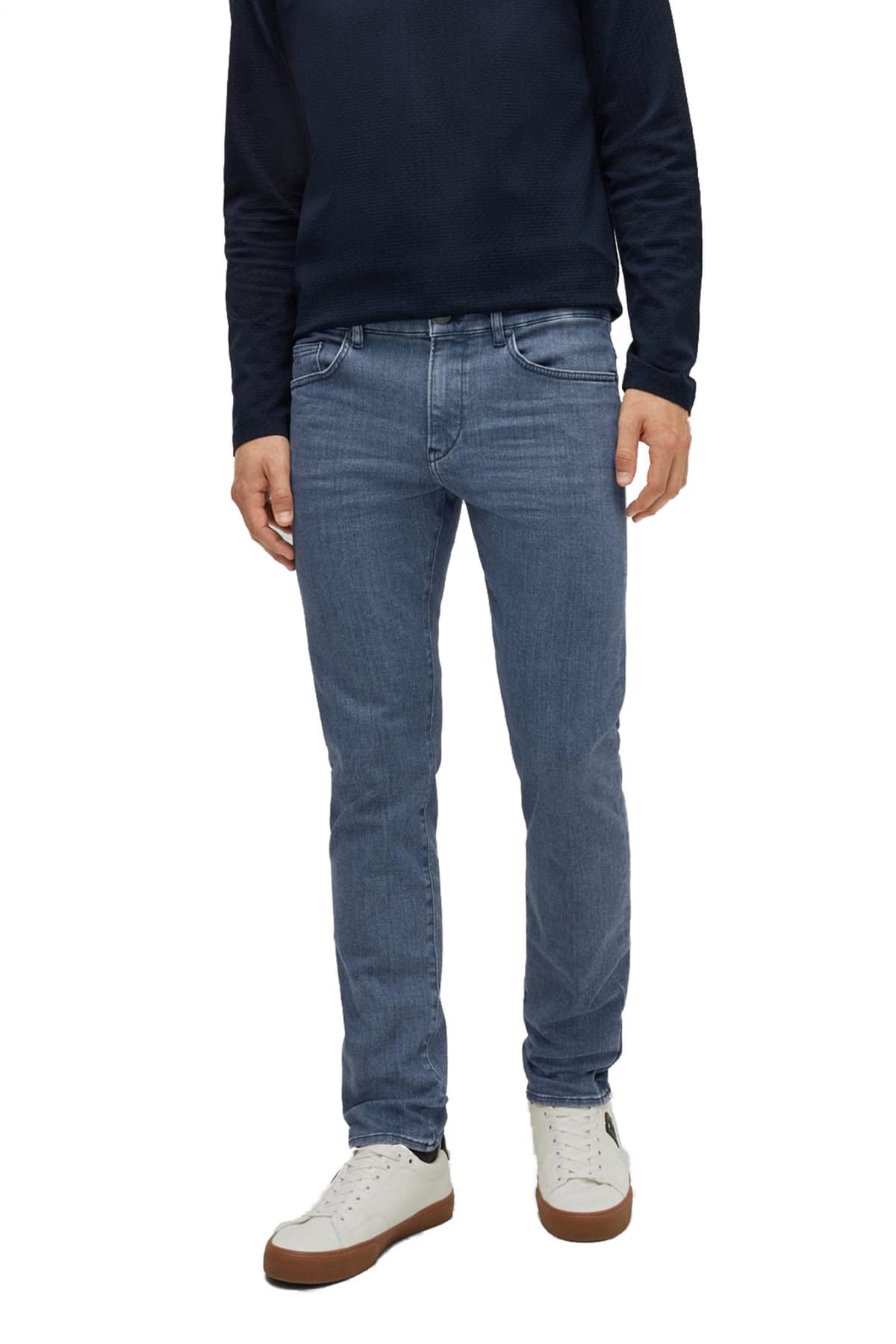 BOSS ΠΑΝΤΕΛΟΝΙ JEANS DELAWARE 3-1 SLIM FIT ΓΚΡΙ