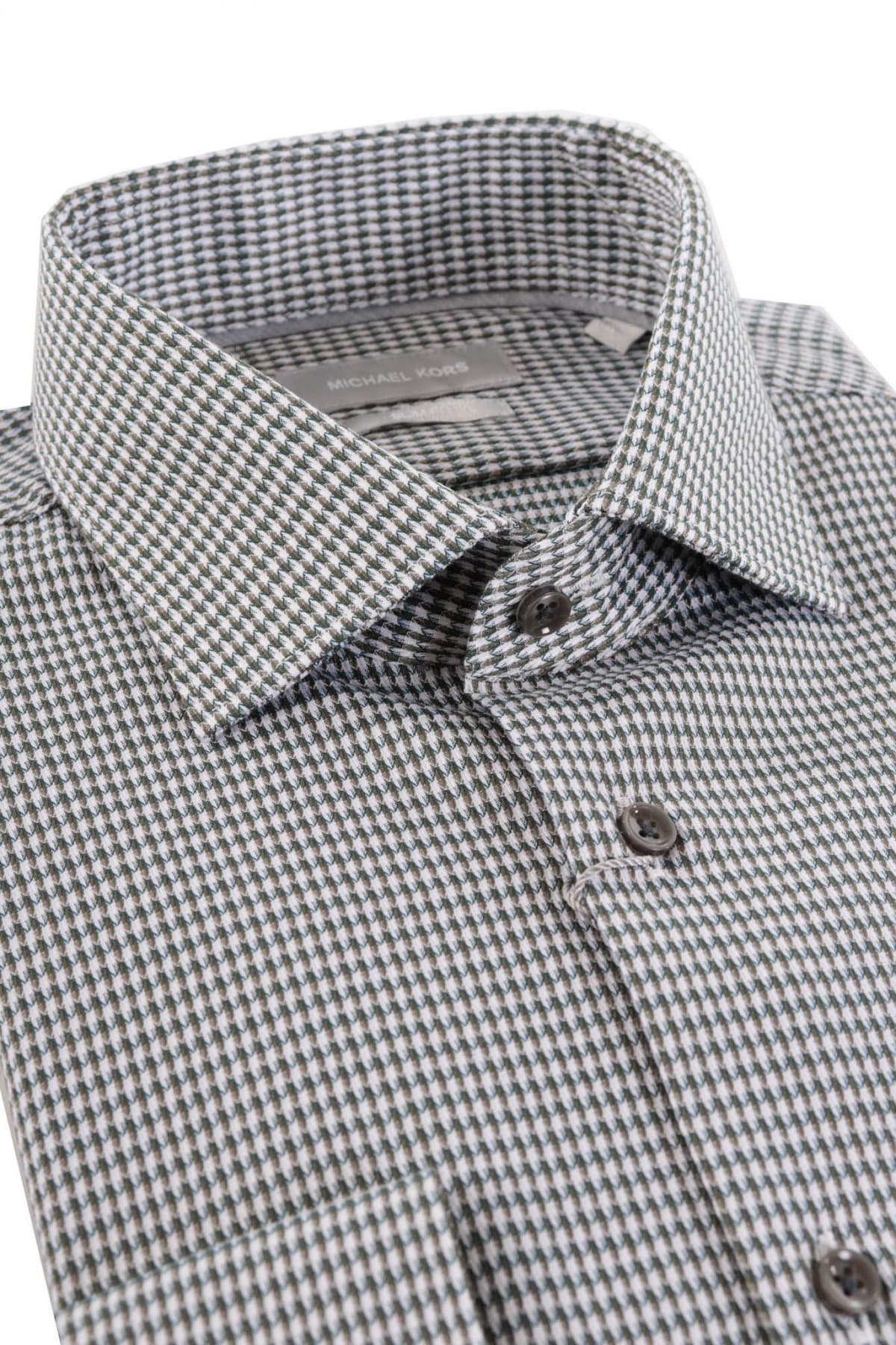 MICHAEL KORS ΠΟΥΚΑΜΙΣΟ MULTI DOBBY SLIM FIT ΠΡΑΣΙΝΟ