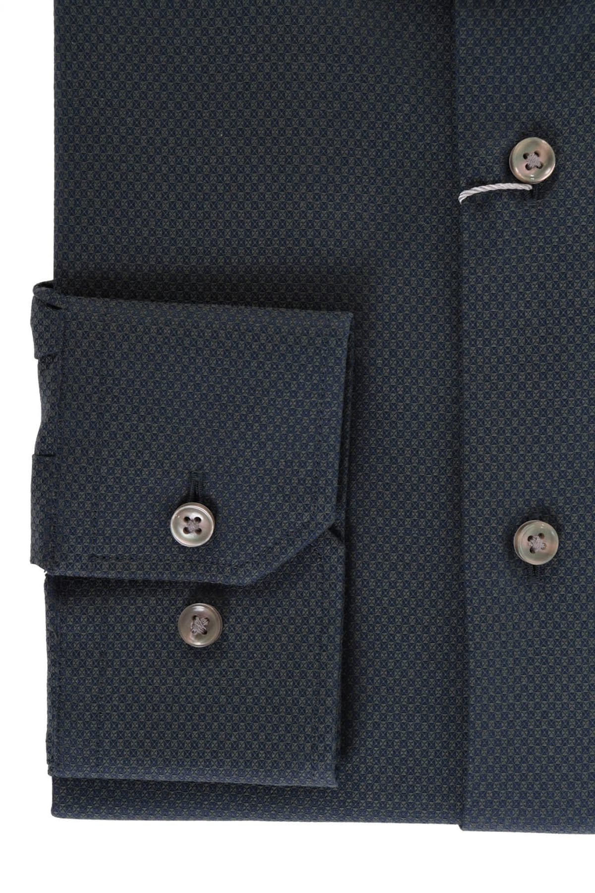 MICHAEL KORS ΠΟΥΚΑΜΙΣΟ DOBBY SLIM FIT STRETCH ΠΡΑΣΙΝΟ