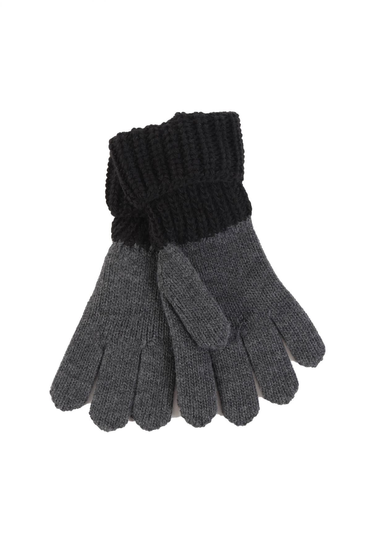 ARMANI 7 ΓΑΝΤΙΑ ΠΛΕΚΤΑ GOLD LOGO ΜΑΥΡΟ-ΓΚΡΙ