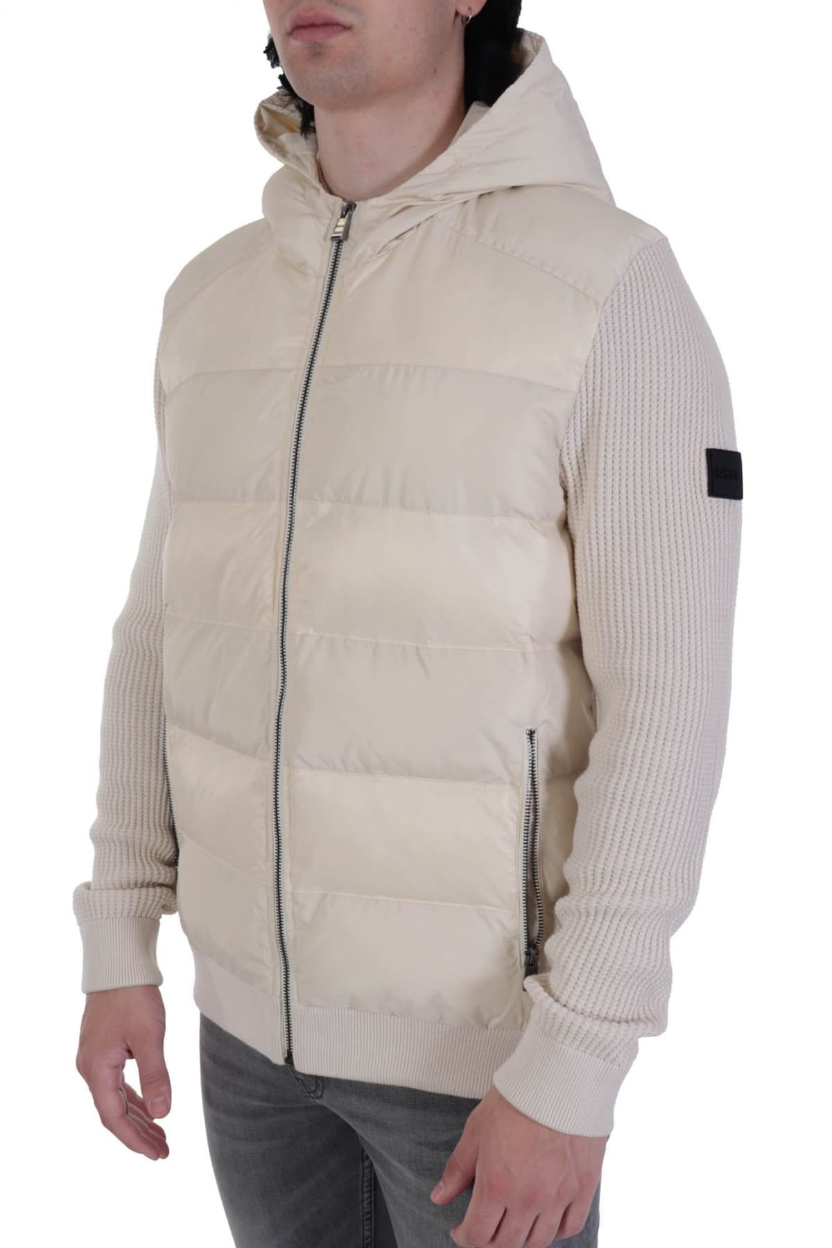 BOSS ΜΠΟΥΦΑΝΟΖΑΚΕΤΑ HOODIE LAGUNO ΕΚΡΟΥ