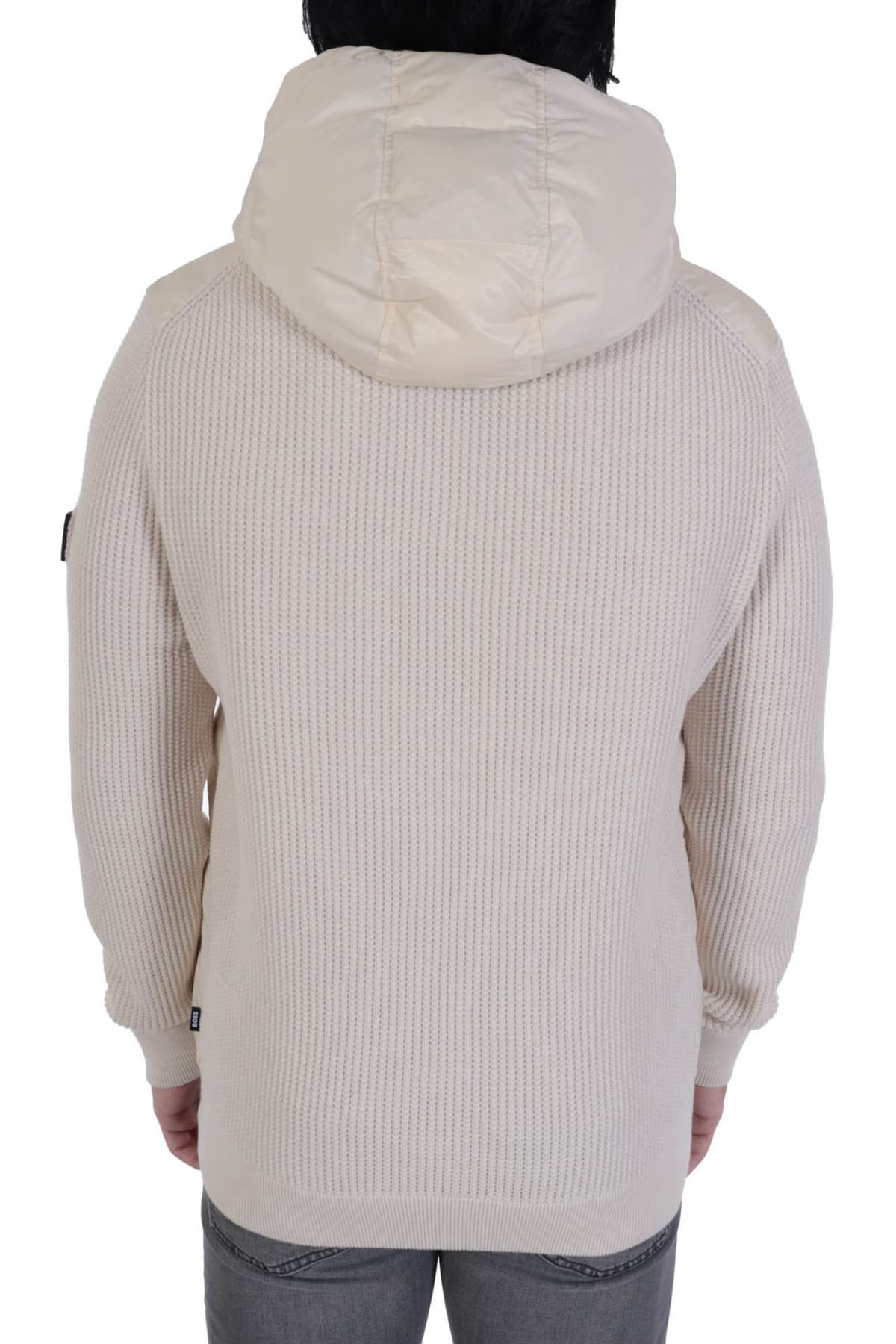 BOSS ΜΠΟΥΦΑΝΟΖΑΚΕΤΑ HOODIE LAGUNO ΕΚΡΟΥ