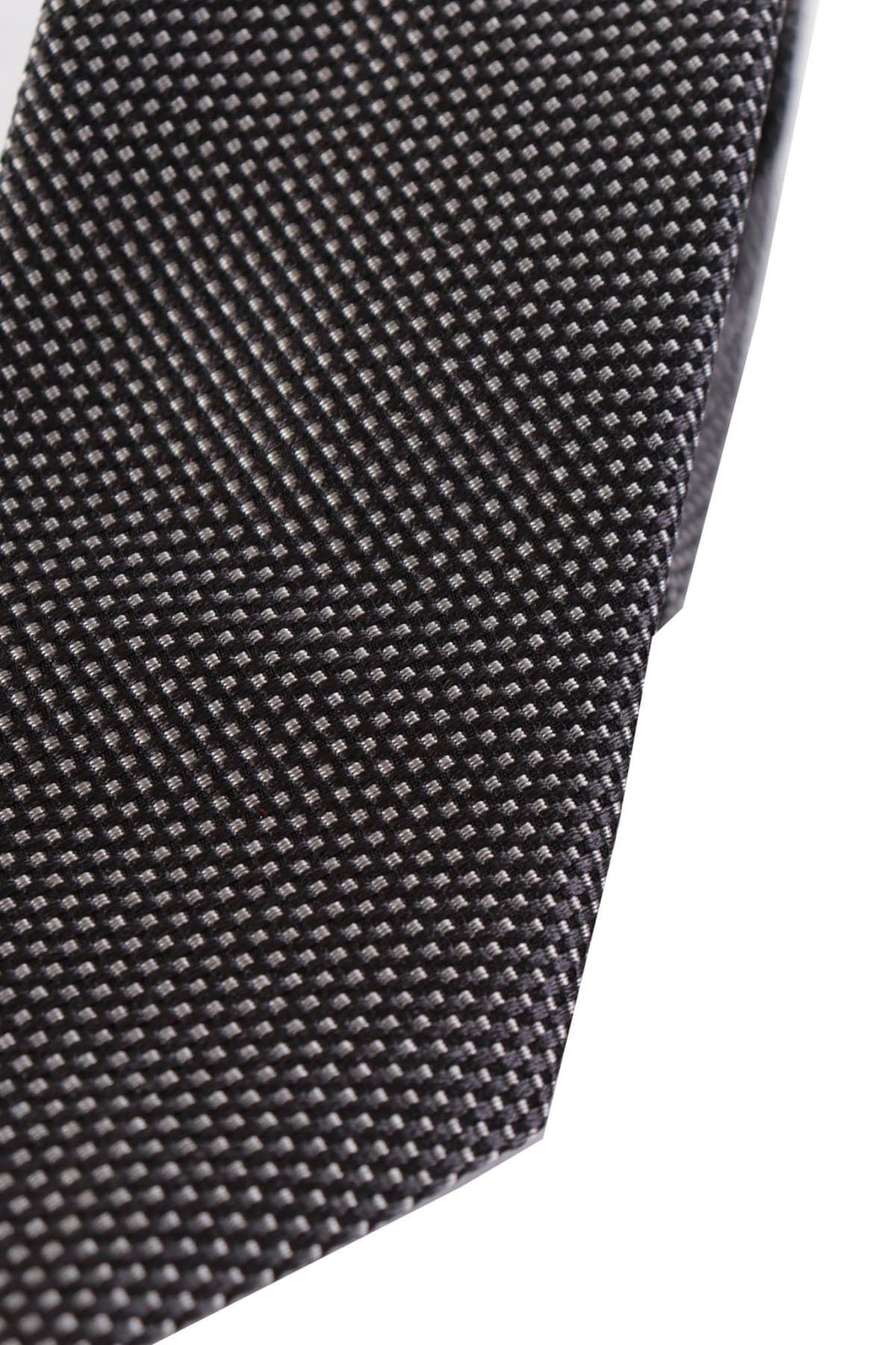 HUGO ΓΡΑΒΑΤΑ ΜΙΚΡΟΣΧΕΔΙΟ 6CM ΓΚΡΙ-ΜΑΥΡΟ