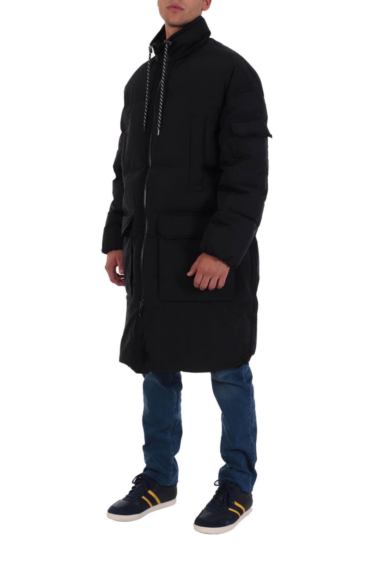 EMPORIO ARMANI ΜΠΟΥΦΑΝ JACKET ΜΑΚΡΥ ΜΠΛΕ