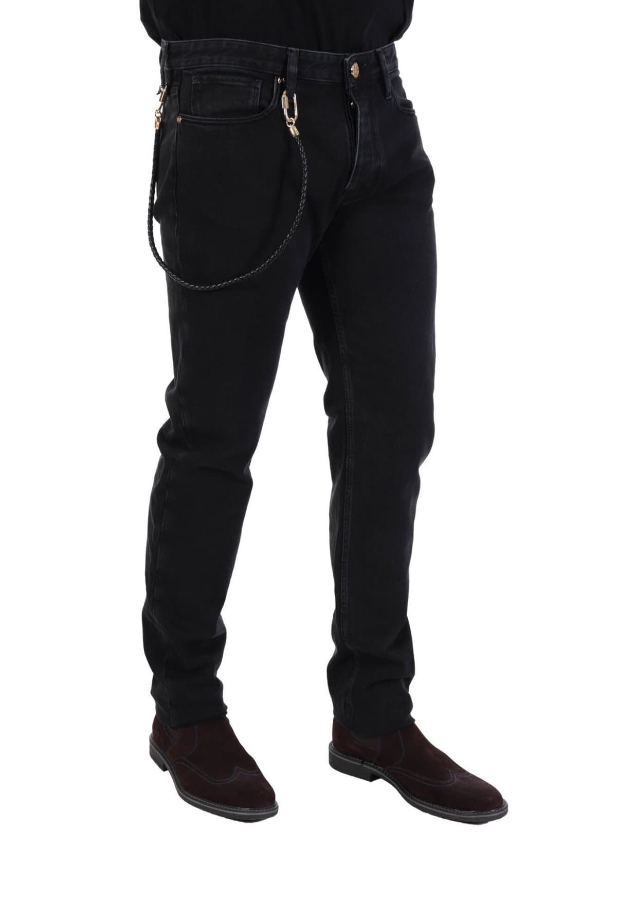 EMPORIO ARMANI ΠΑΝΤΕΛΟΝΙ JEANS J75 SLIM FIT ΜΑΥΡΟ