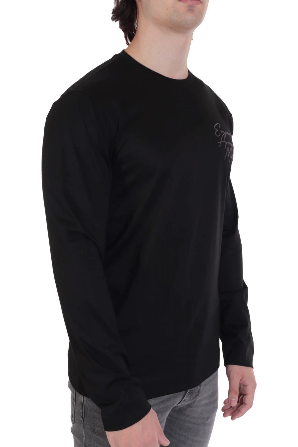 EMPORIO ARMANI T-SHIRT LOGO ΜΑΥΡΟ