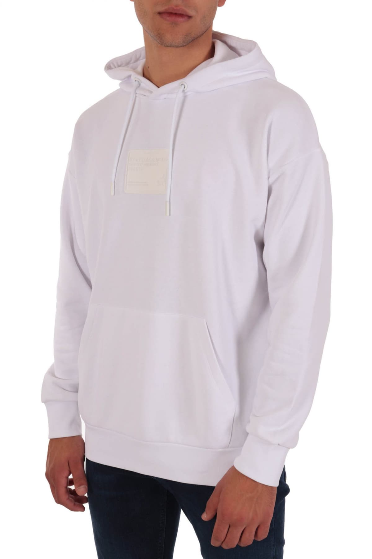 KARL LAGERFELD ΦΟΥΤΕΡ HOODIE LOGO ΛΕΥΚΟ