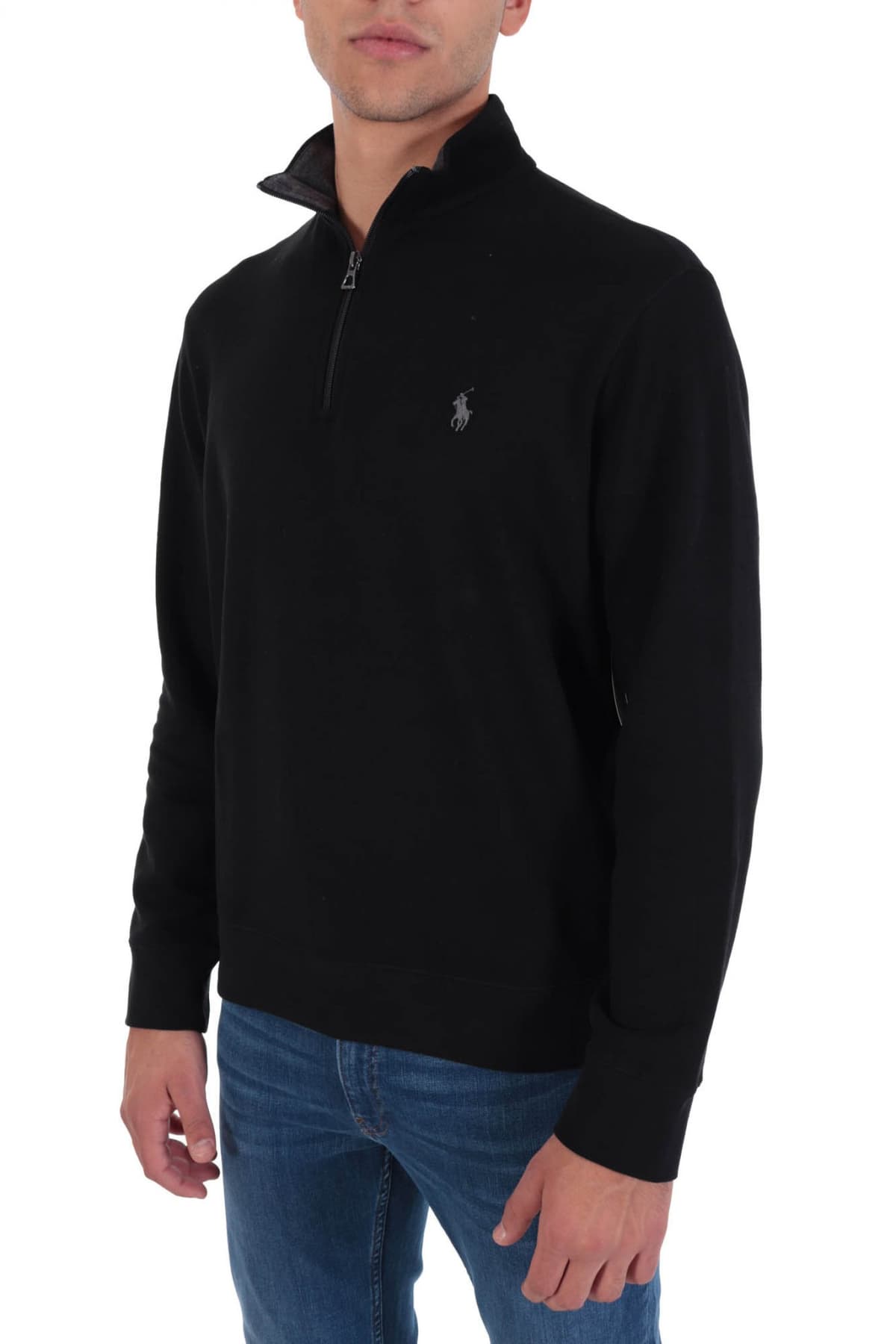 RALPH LAUREN ΦΟΥΤΕΡ HALFZIP ΜΑΥΡΟ
