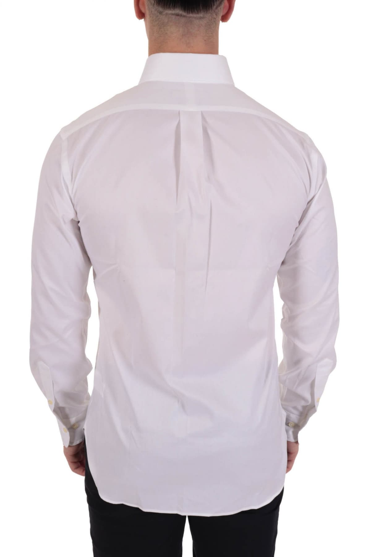 RALPH LAUREN ΠΟΥΚΑΜΙΣΟ BUTTON DOWN PINPOINT OXFORD CUSTOM FIT STRETCH ΛΕΥΚΟ